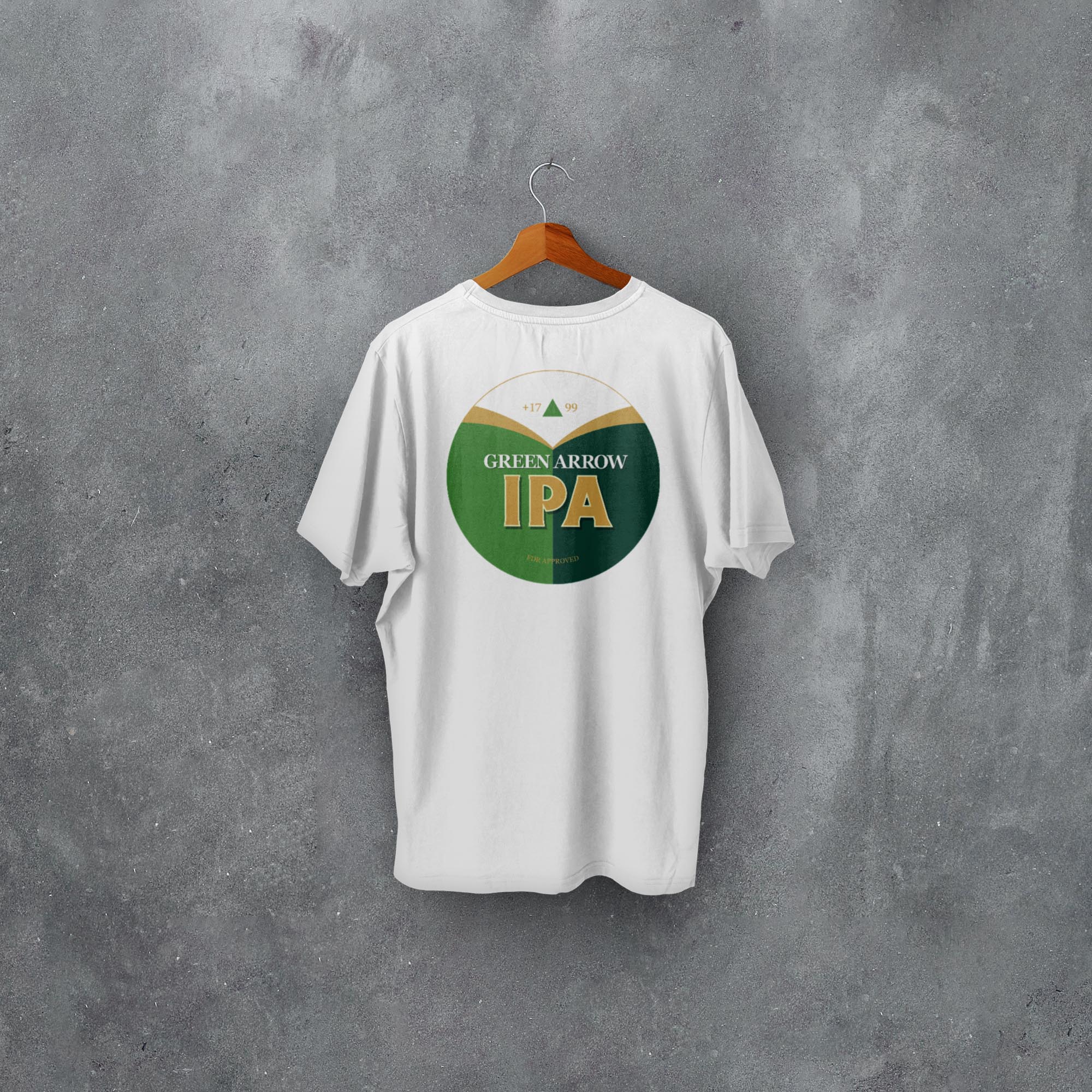 Fantasy League Football FPL 'Off The Bar' Green Arrow IPA T-Shirt Good Team On Paper