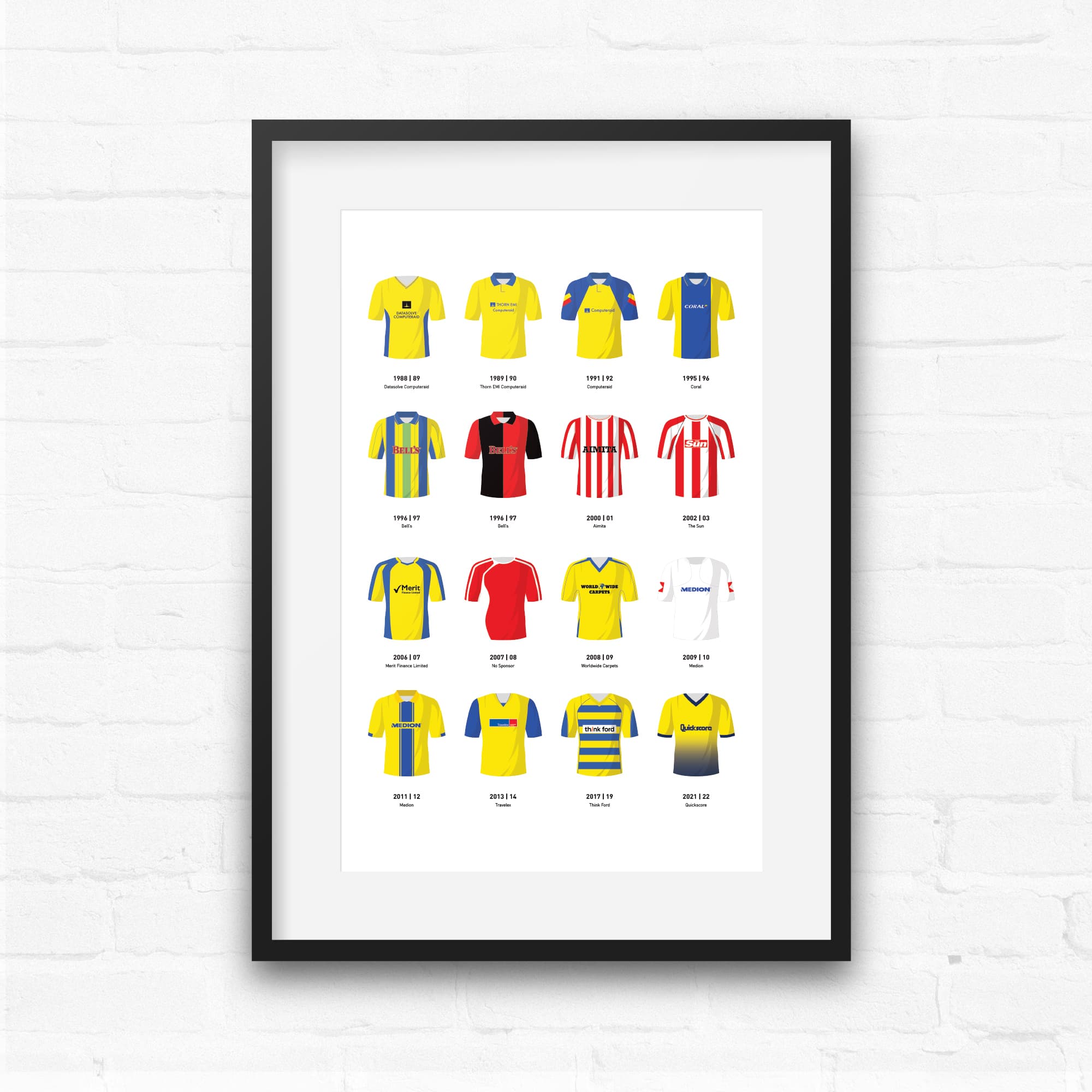 Farnborough Classic Kits Football Team Print Good Team On Paper