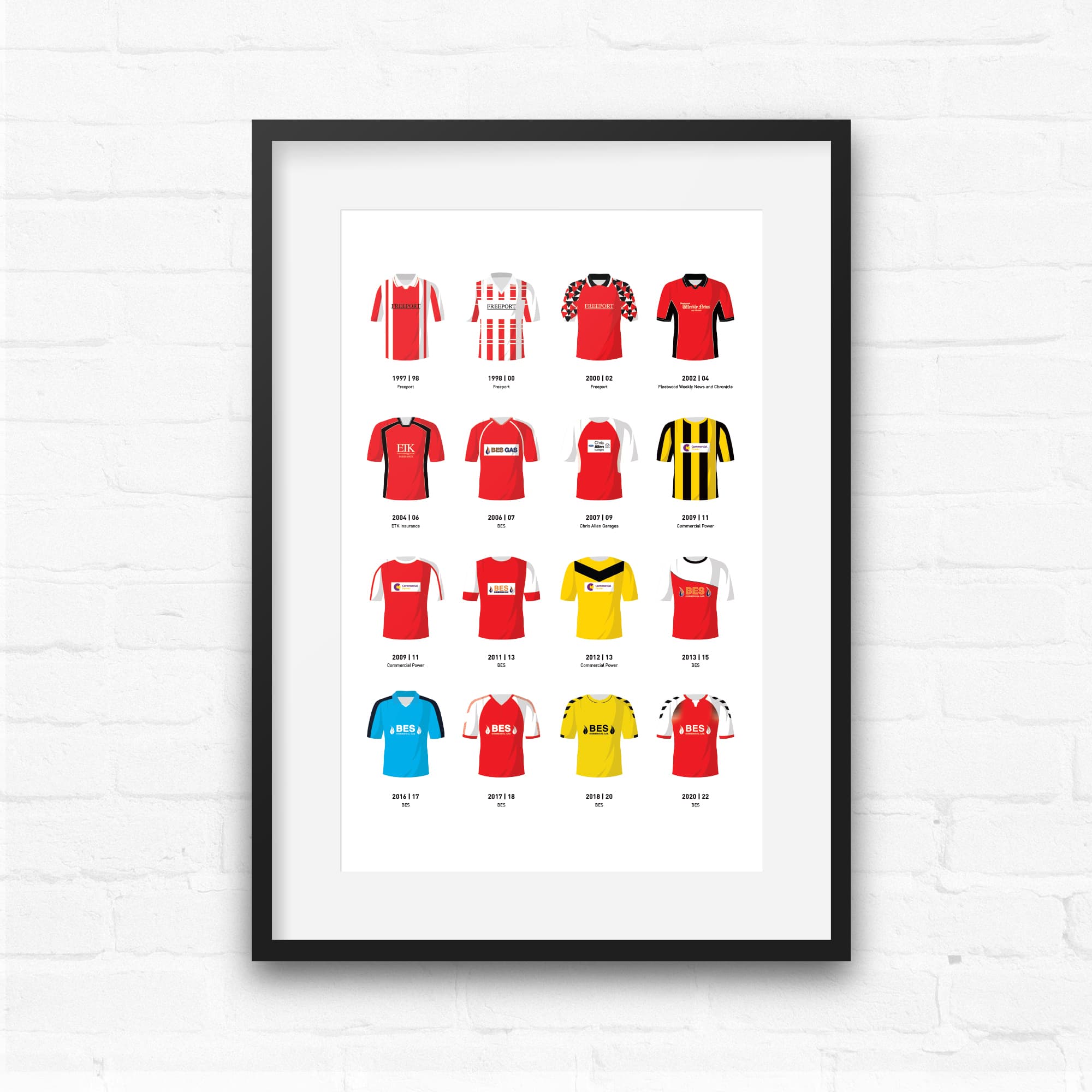 Fleetwood Classic Kits Football Team Print Good Team On Paper