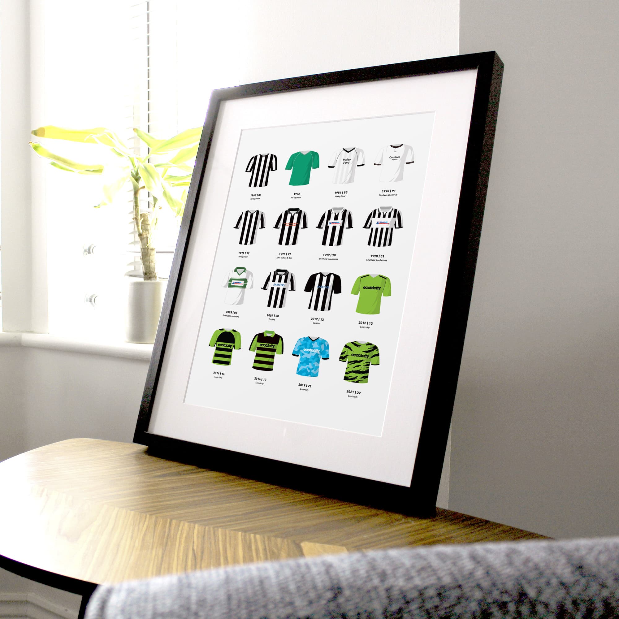 Forest Green Classic Kits Football Team Print Good Team On Paper
