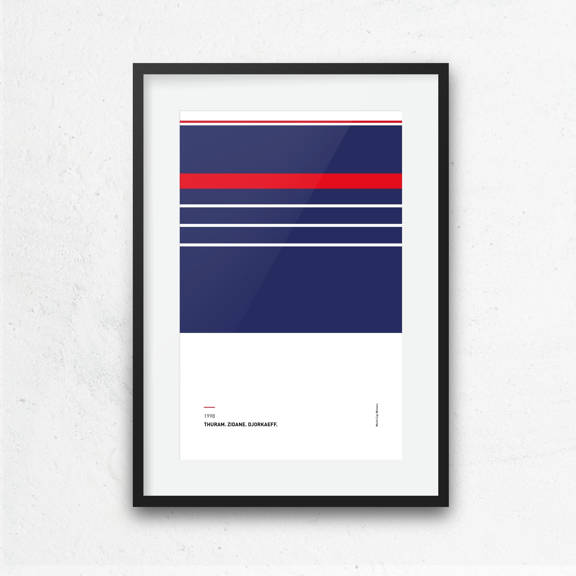 France 1998 'Better Days' Football Print Good Team On Paper