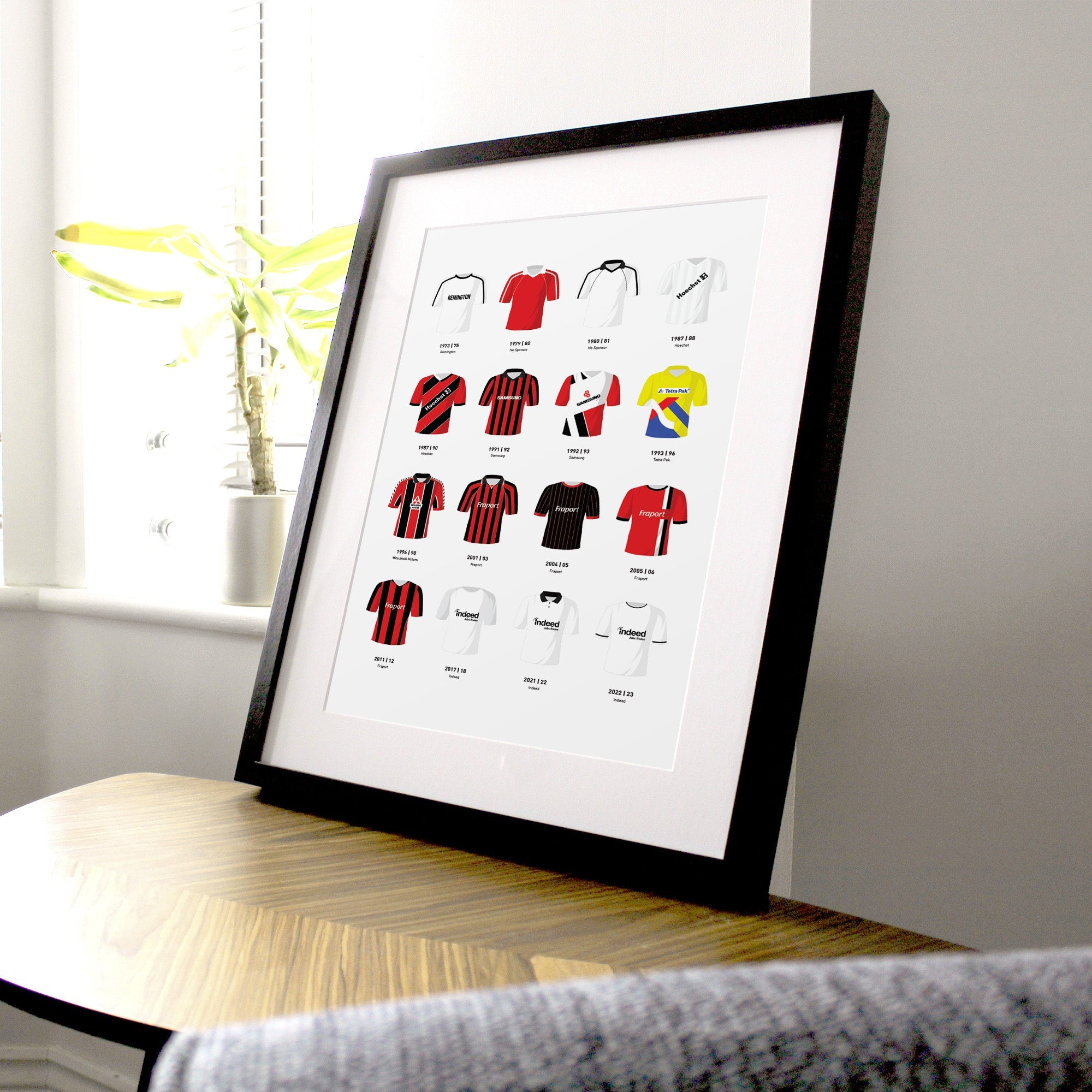Frankfurt Classic Kits Football Team Print Good Team On Paper