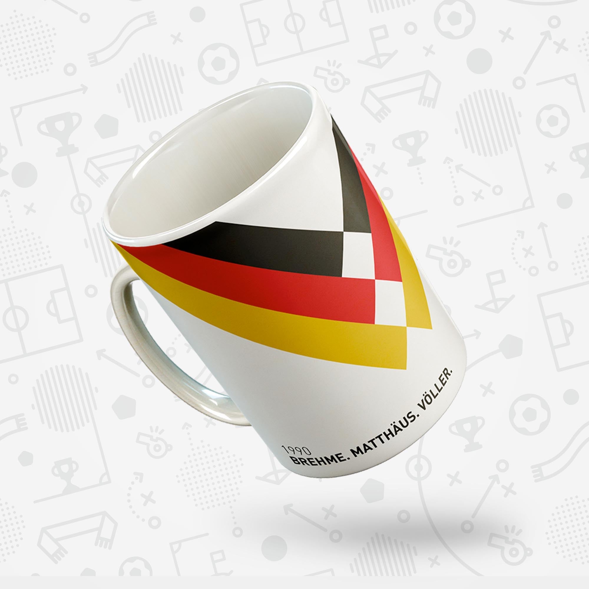 Germany 1990 'Better Days' Football Kit Mug Good Team On Paper