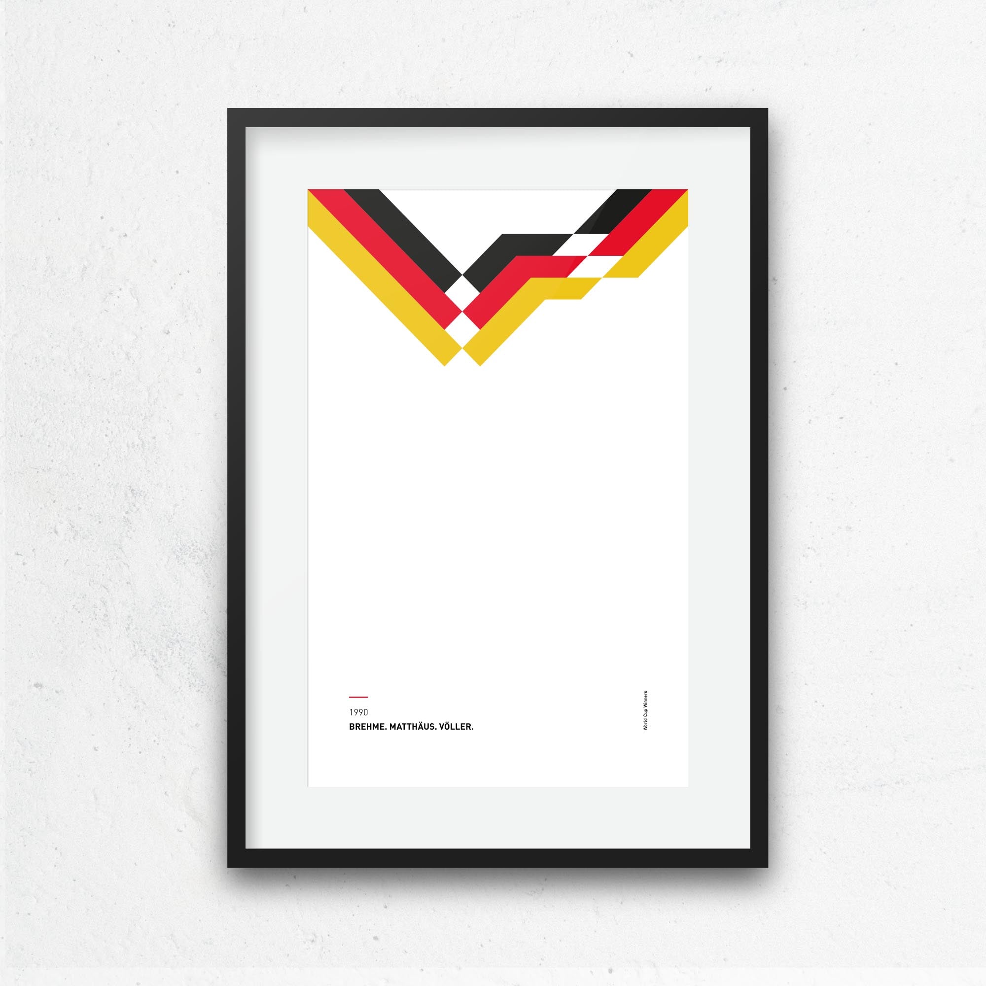 Germany 1990 'Better Days' Football Print Good Team On Paper