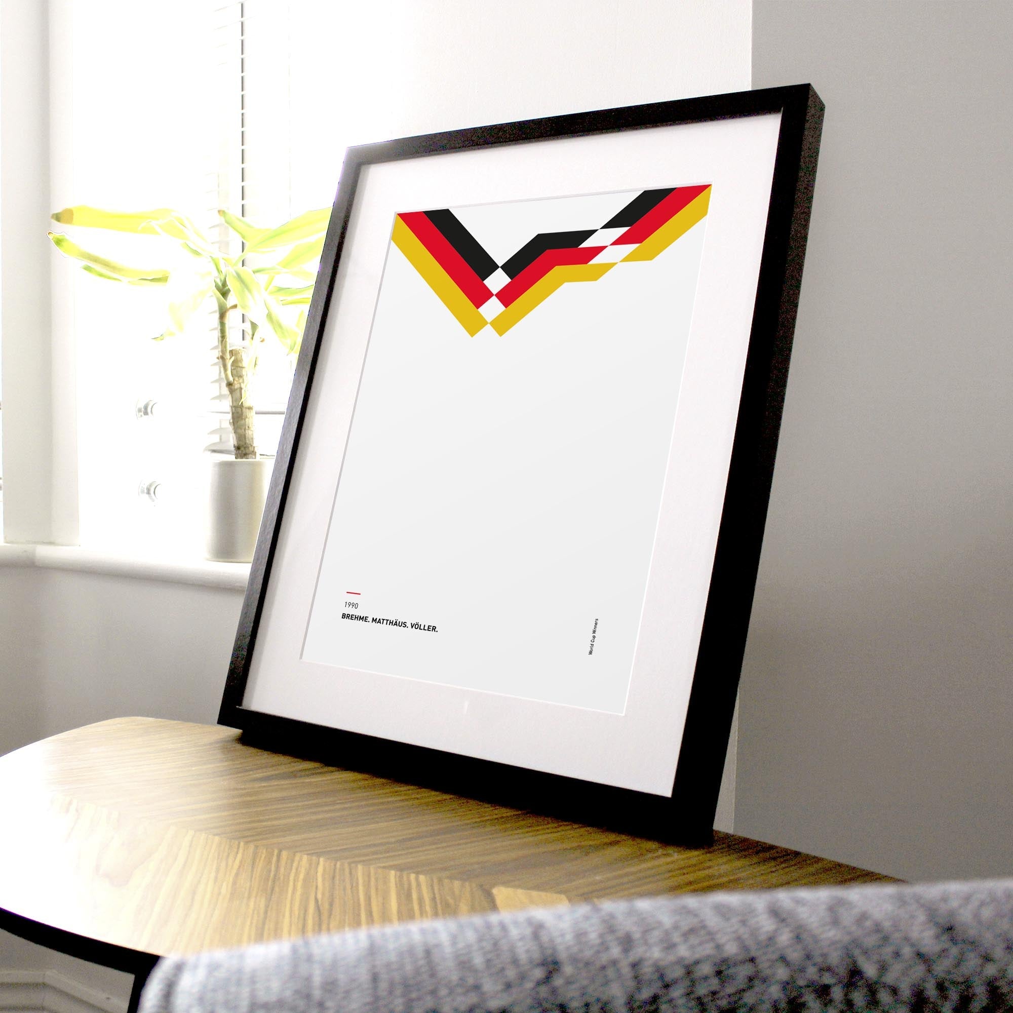 Germany 1990 'Better Days' Football Print Good Team On Paper