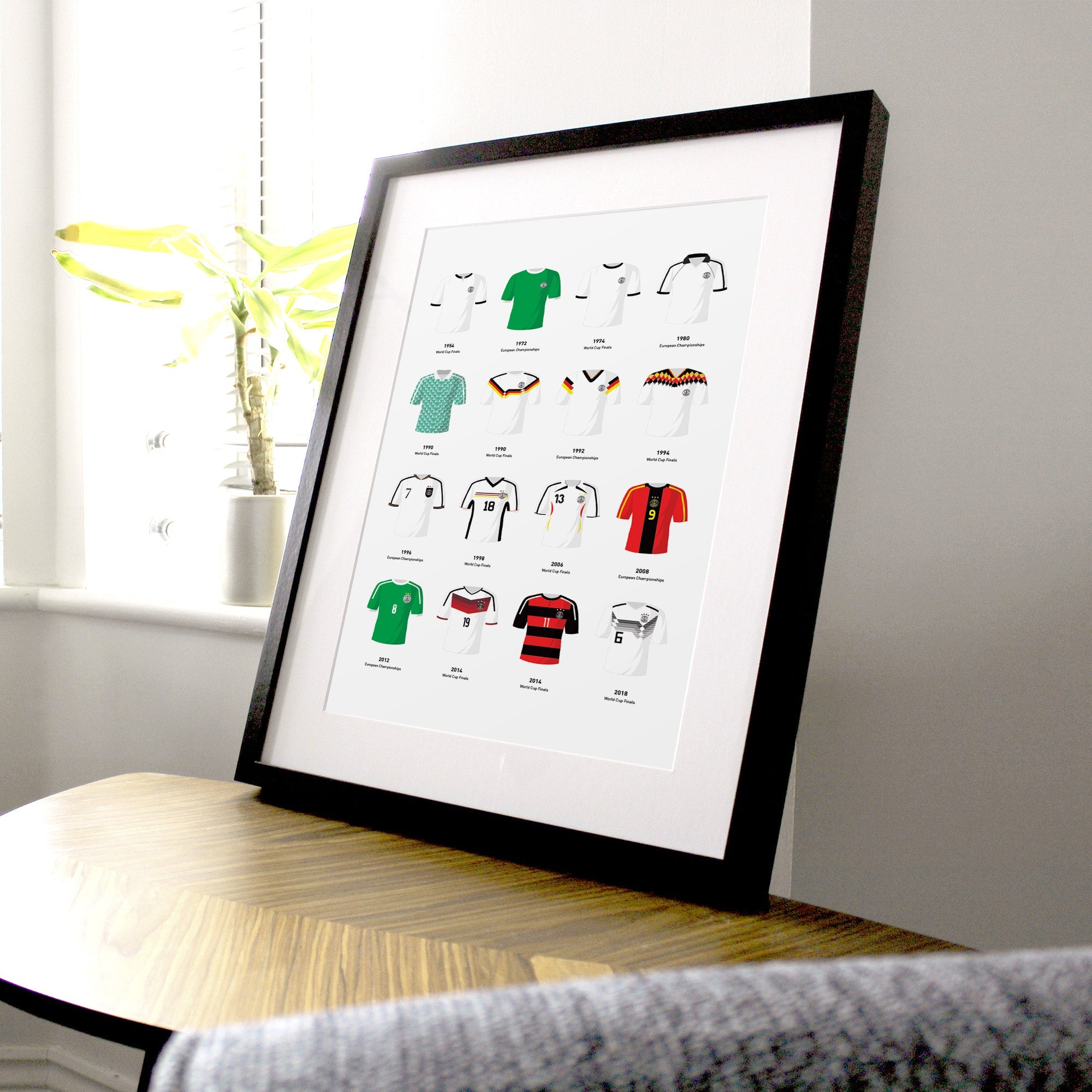 Germany Classic Kits Football Team Print Good Team On Paper