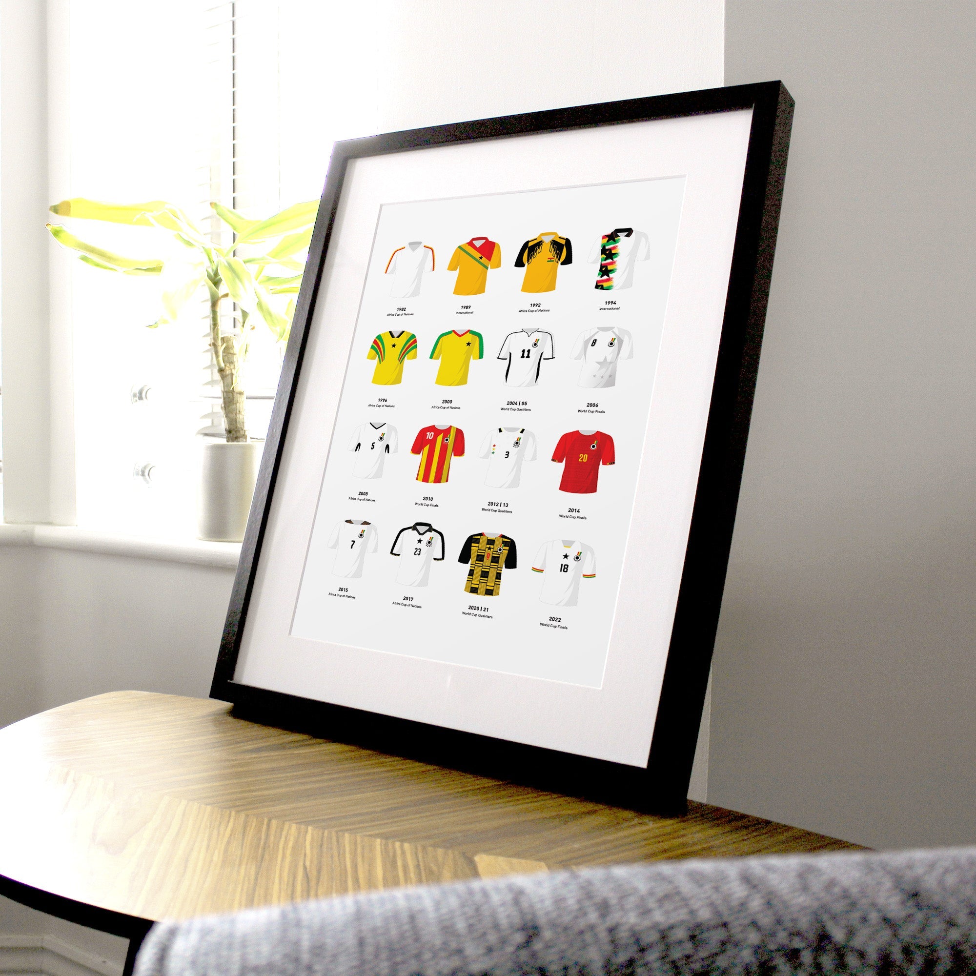 Ghana Classic Kits Football Team Print Good Team On Paper