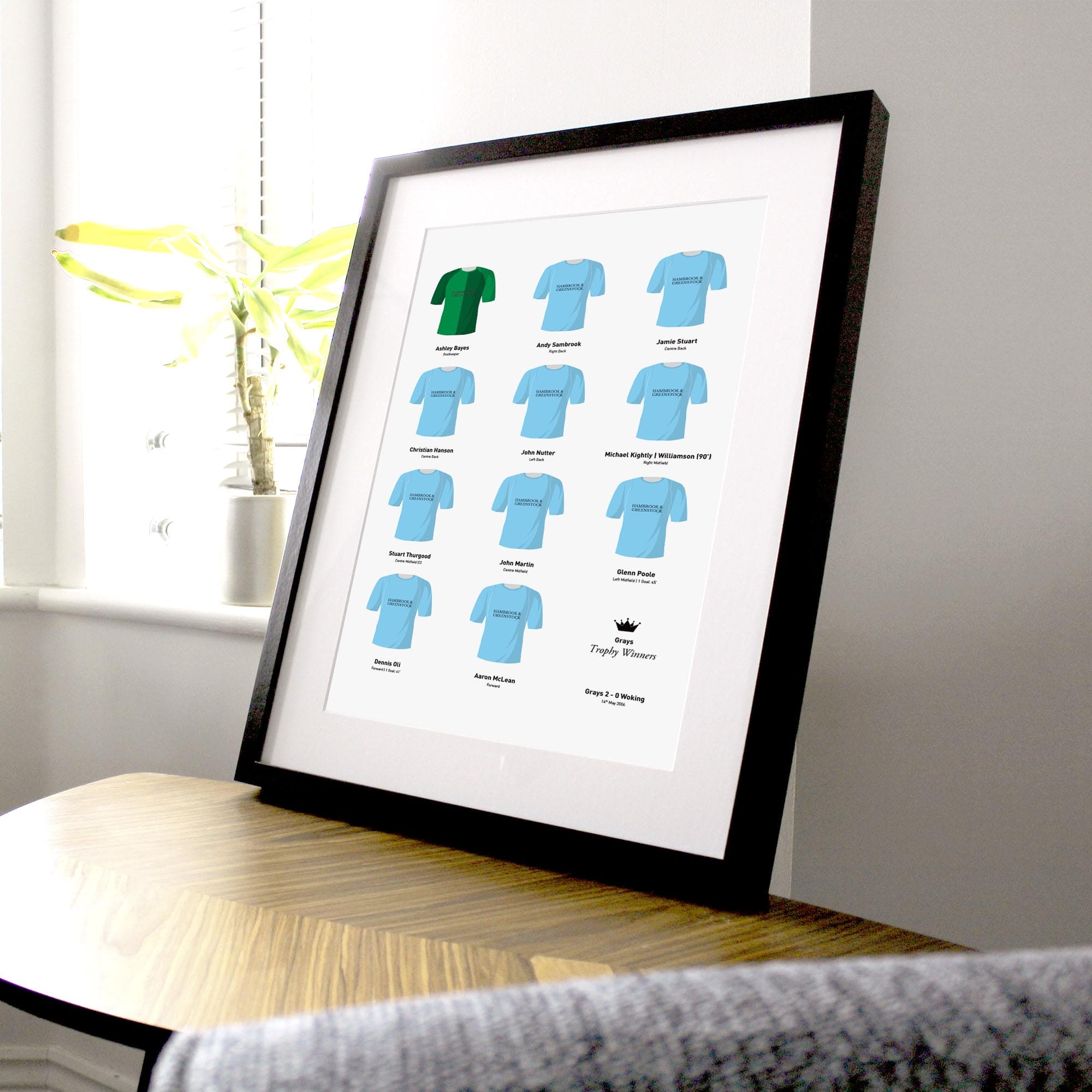 Grays 2006 Trophy Winners Football Team Print Good Team On Paper