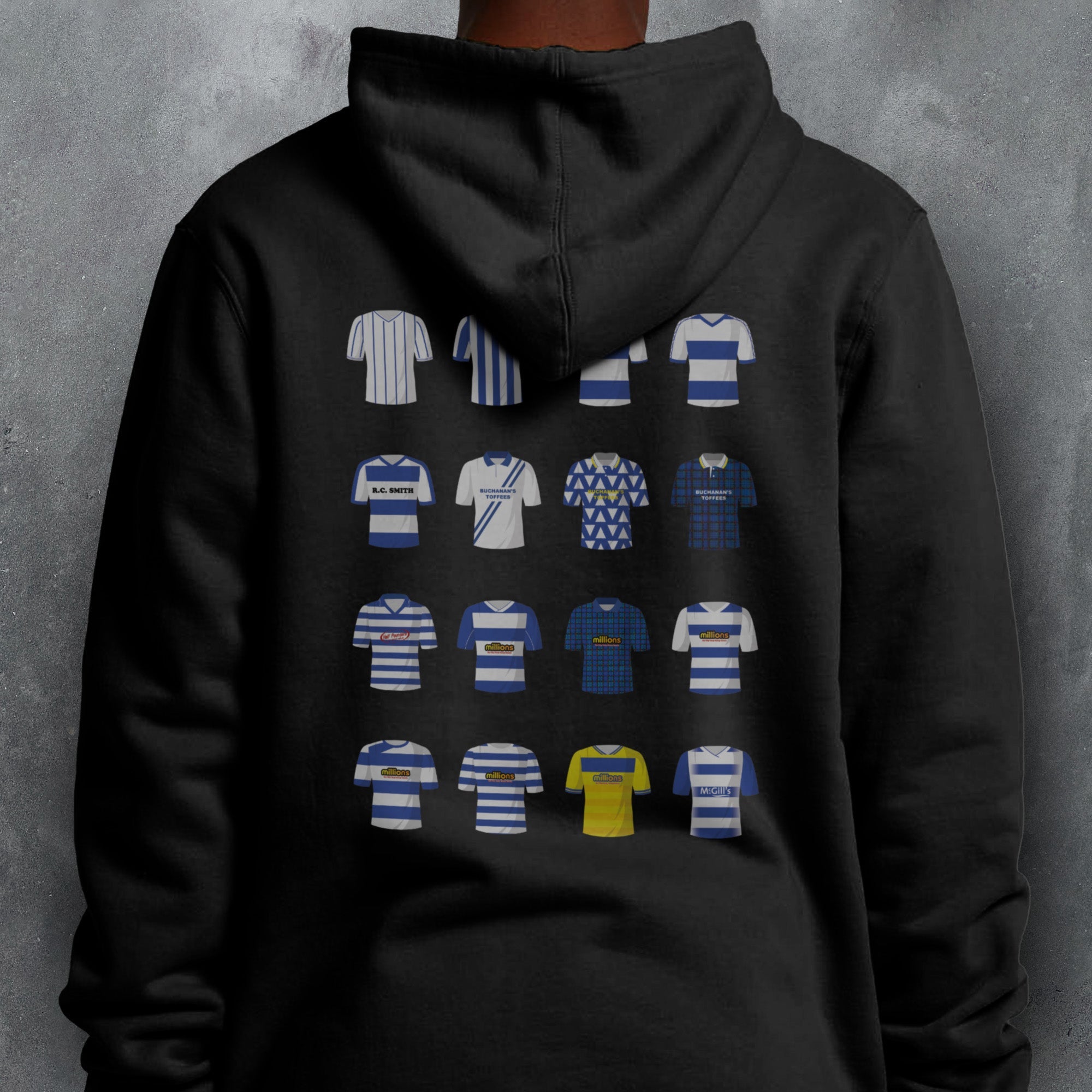 Greenock Classic Kits Football Hoodie Good Team On Paper