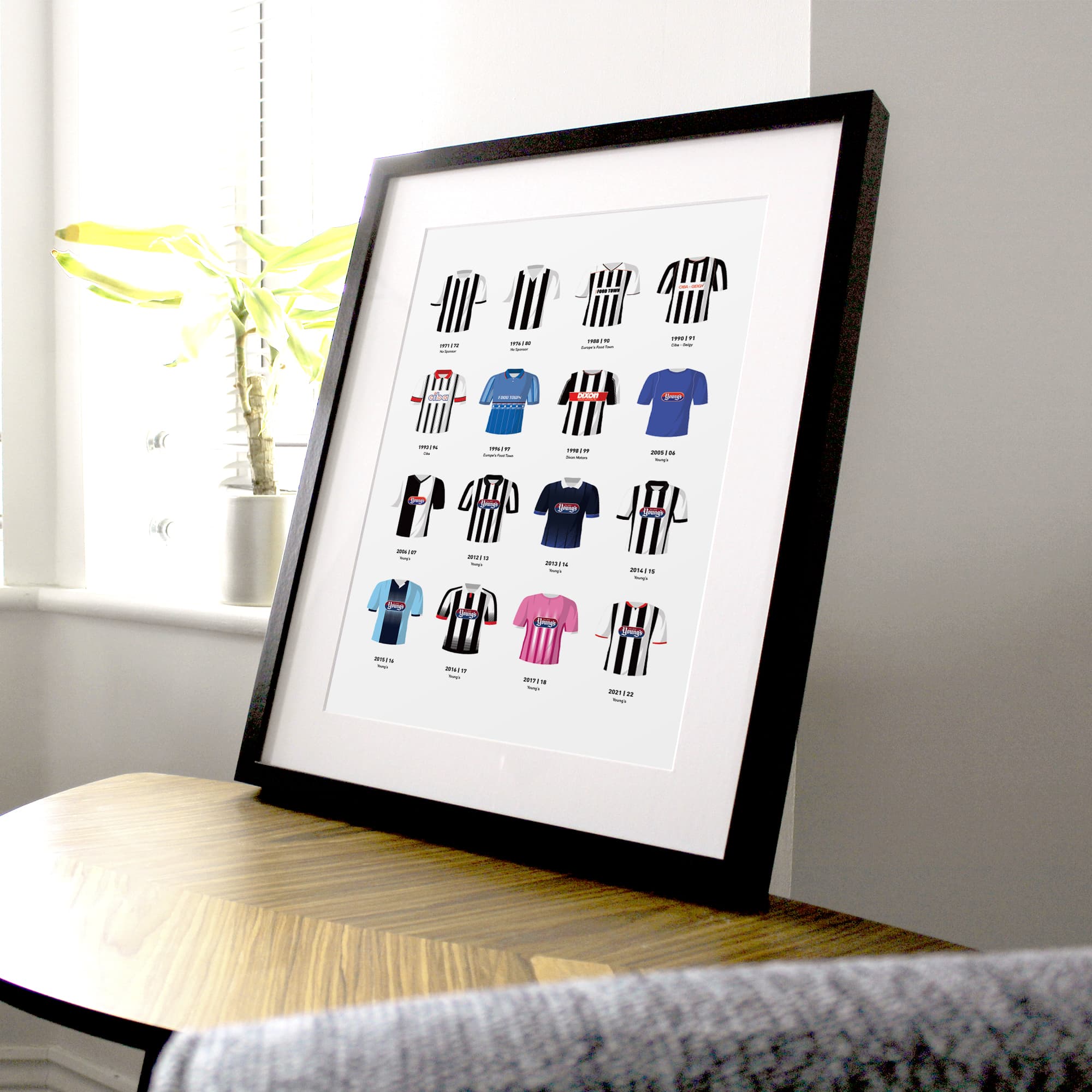 Grimsby Classic Kits Football Team Print Good Team On Paper