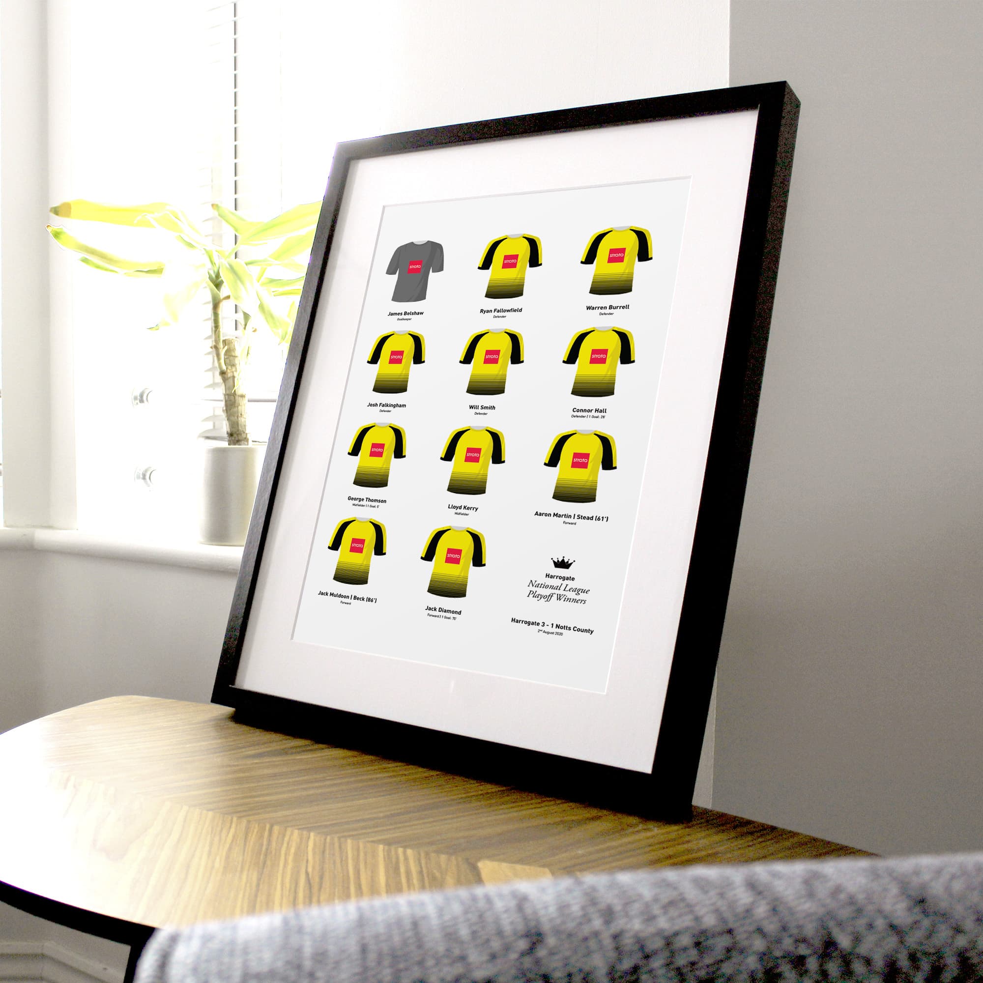 Harrogate 2020 National League Playoff Final Football Team Print Good Team On Paper