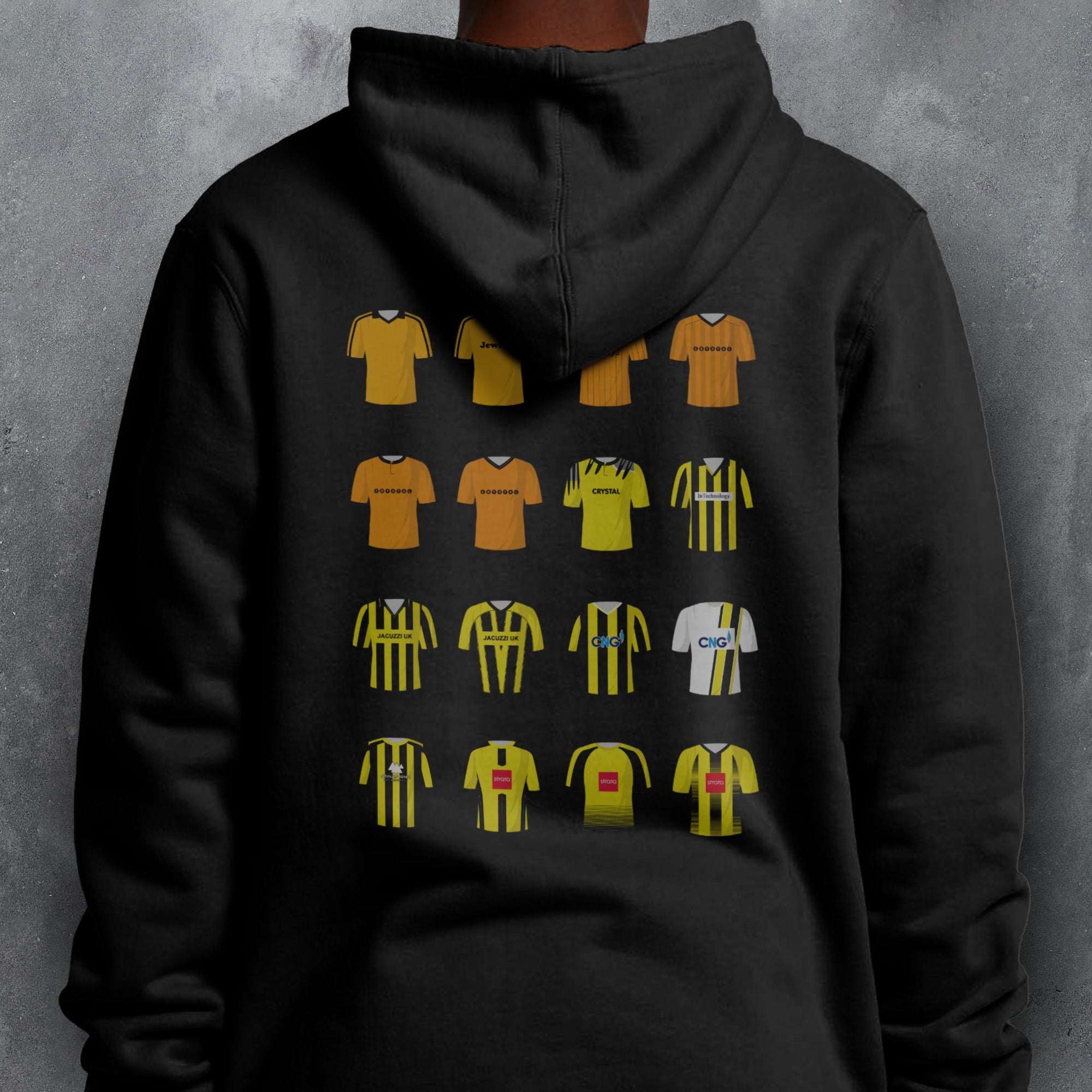 Harrogate Classic Kits Football Hoodie Good Team On Paper