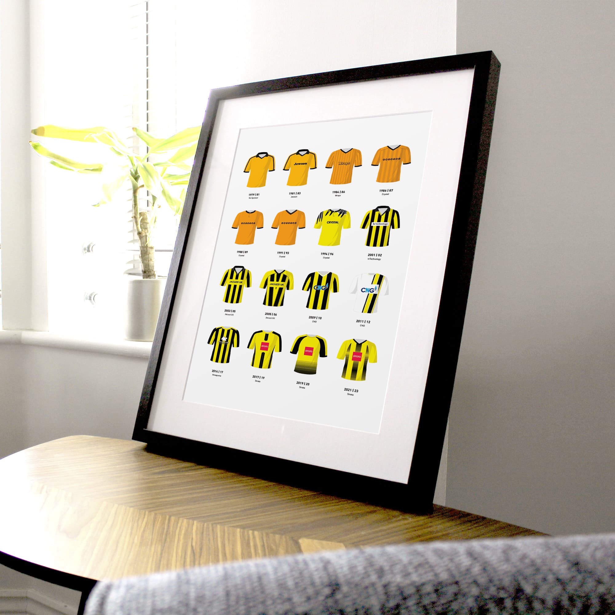 Harrogate Classic Kits Football Team Print Good Team On Paper