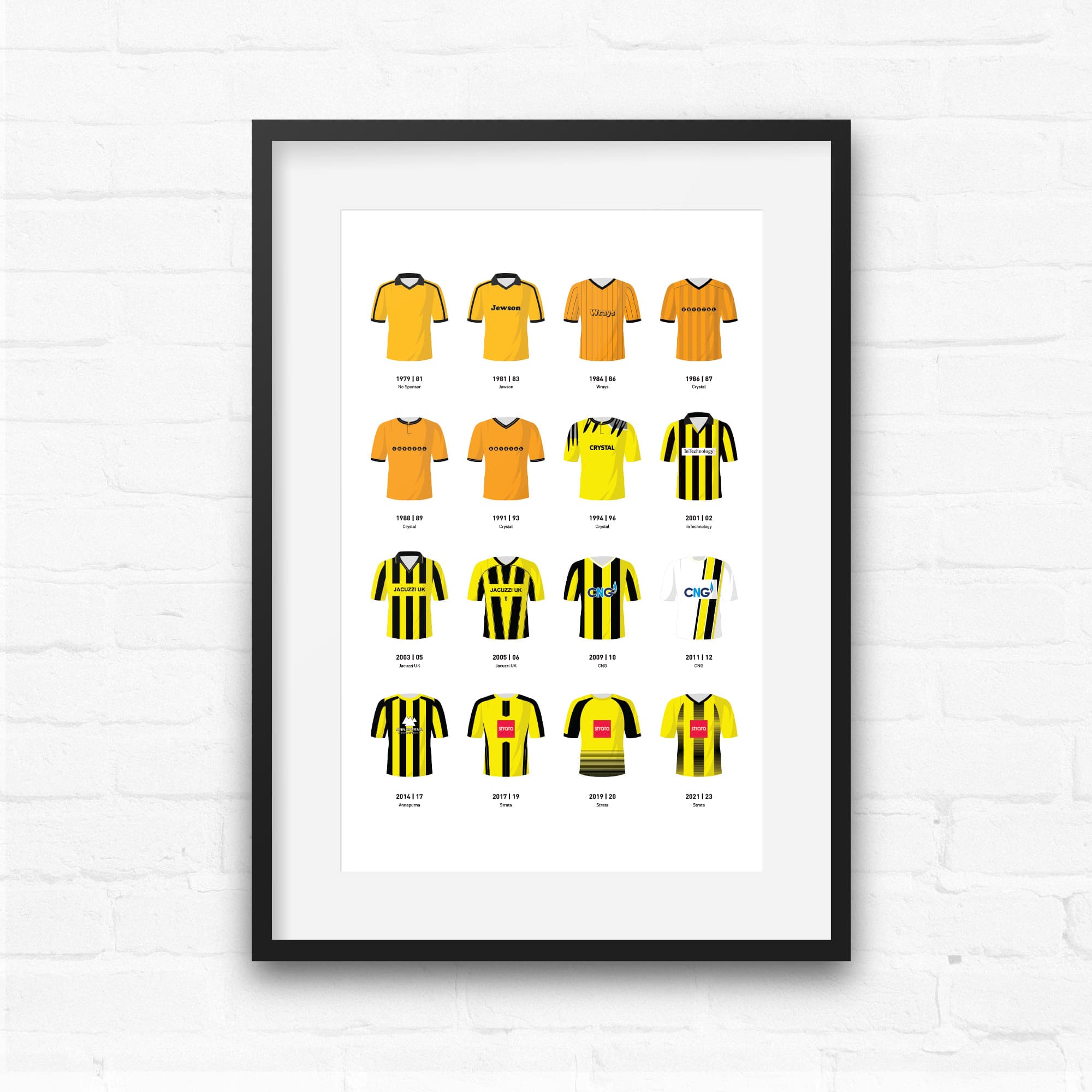 Harrogate Classic Kits Football Team Print Good Team On Paper