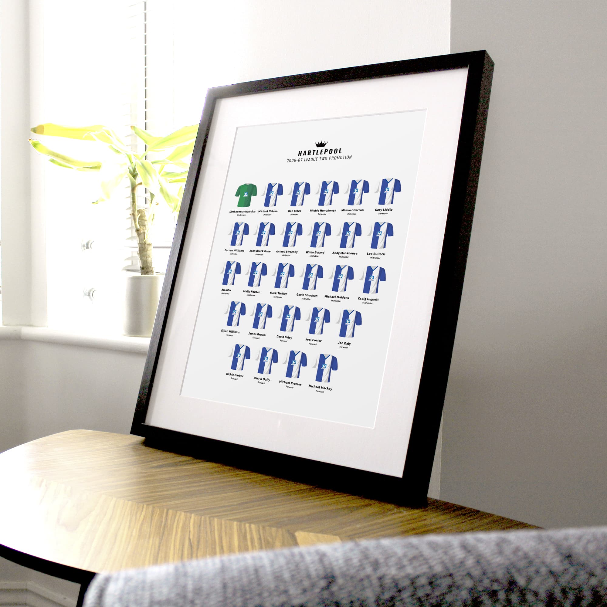 Hartlepool 2007 League 2 Promotion Winners Football Team Print Good Team On Paper