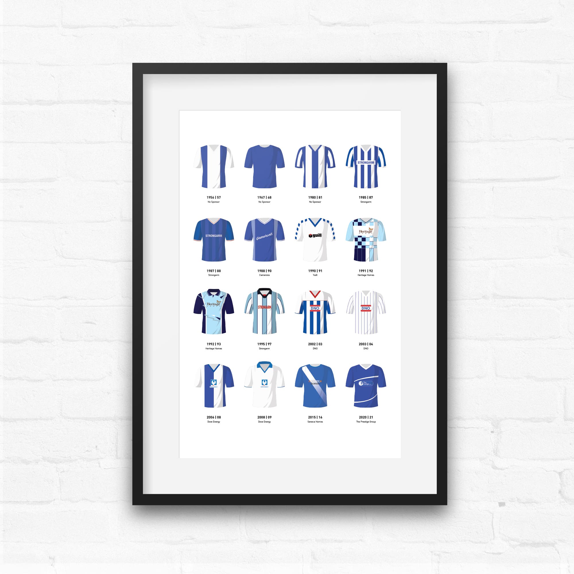 Hartlepool Classic Kits Football Team Print Good Team On Paper