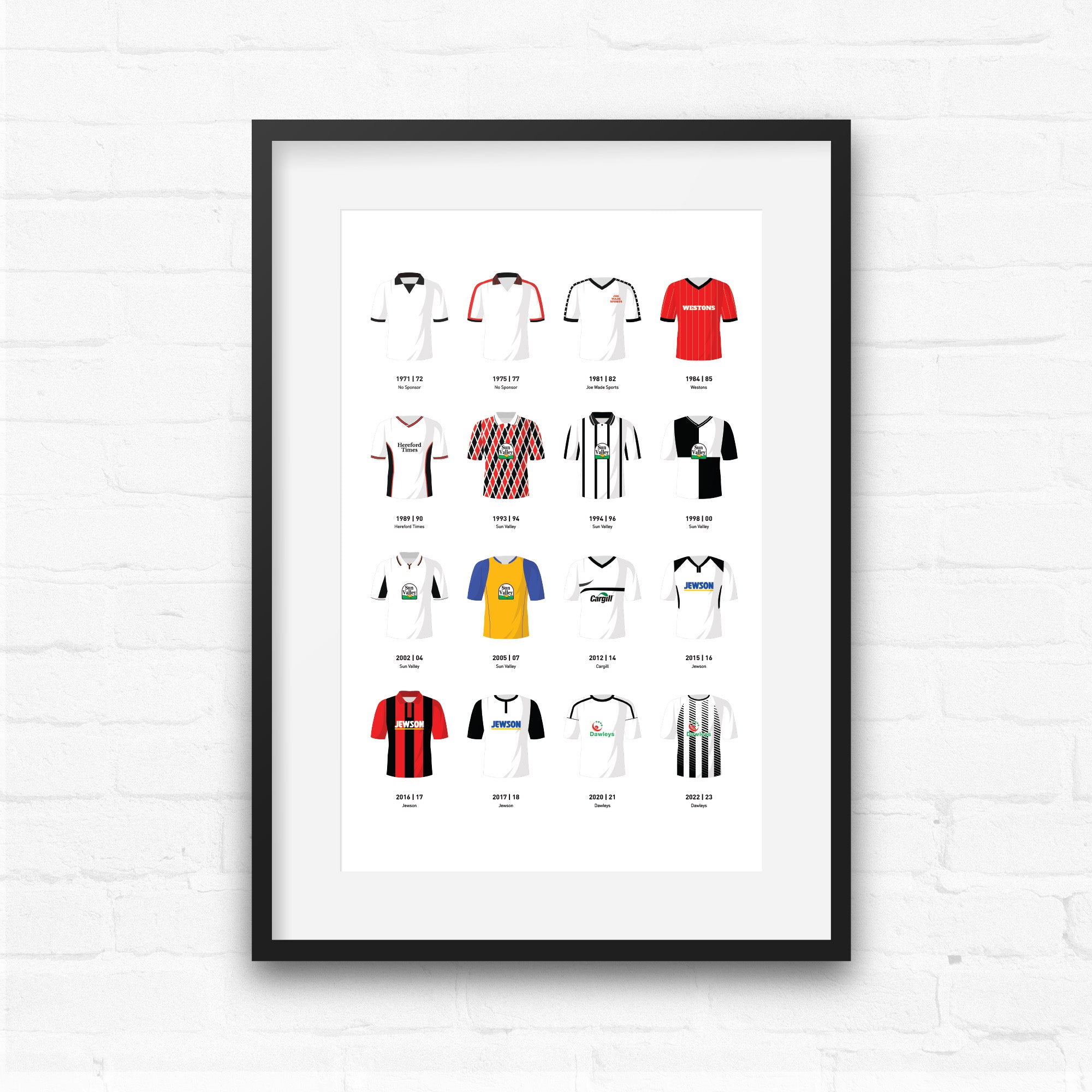 Hereford Classic Kits Football Team Print Good Team On Paper