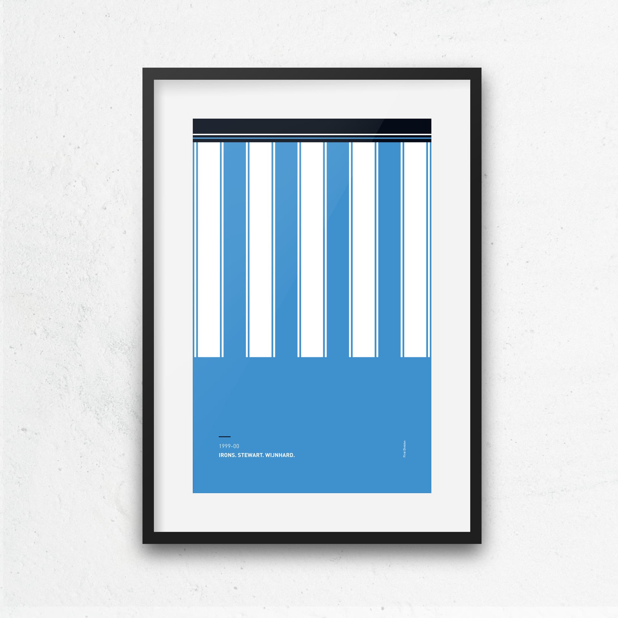 Huddersfield 1999-00 'Better Days' Football Print Good Team On Paper