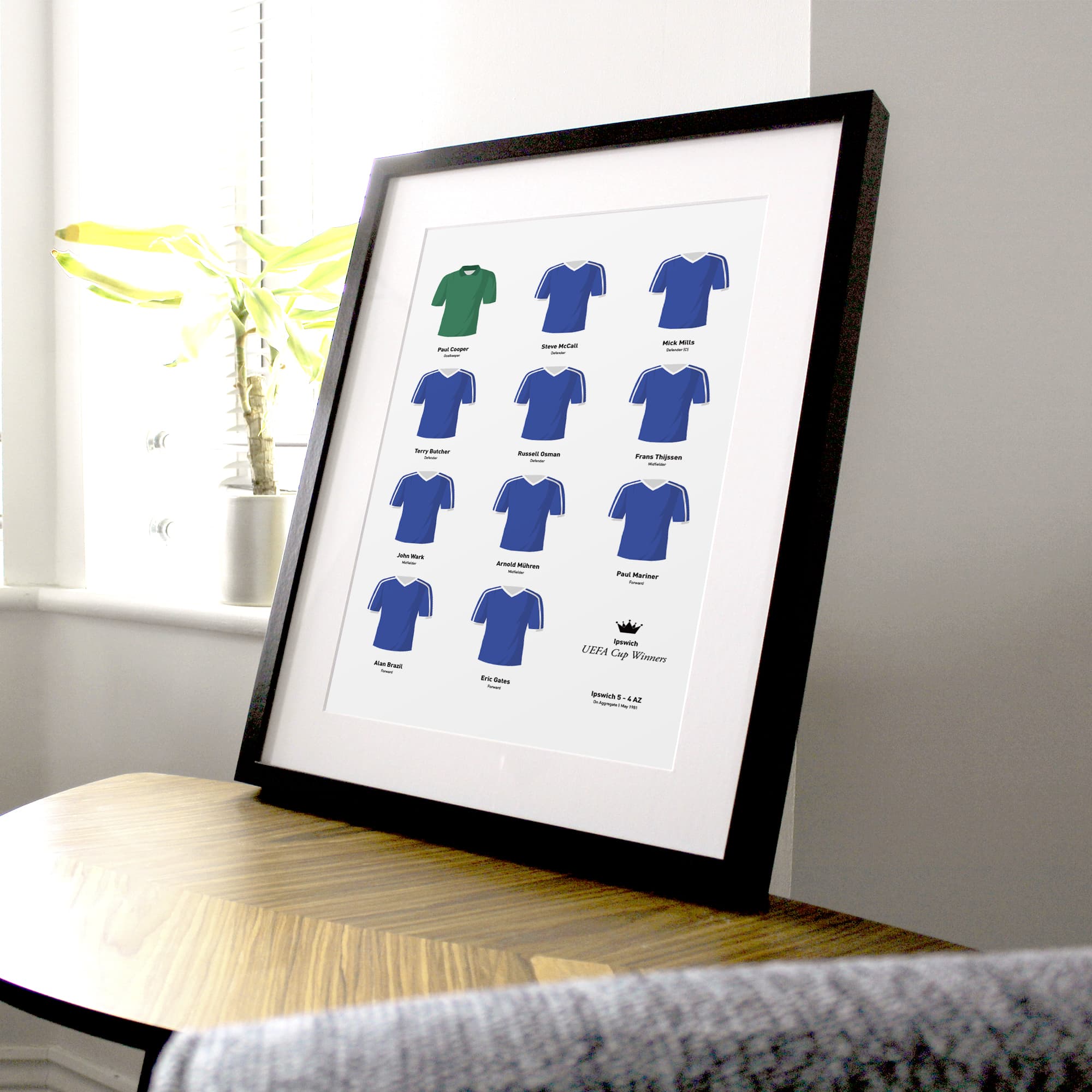 Ipswich 1981 European Football Team Print Good Team On Paper
