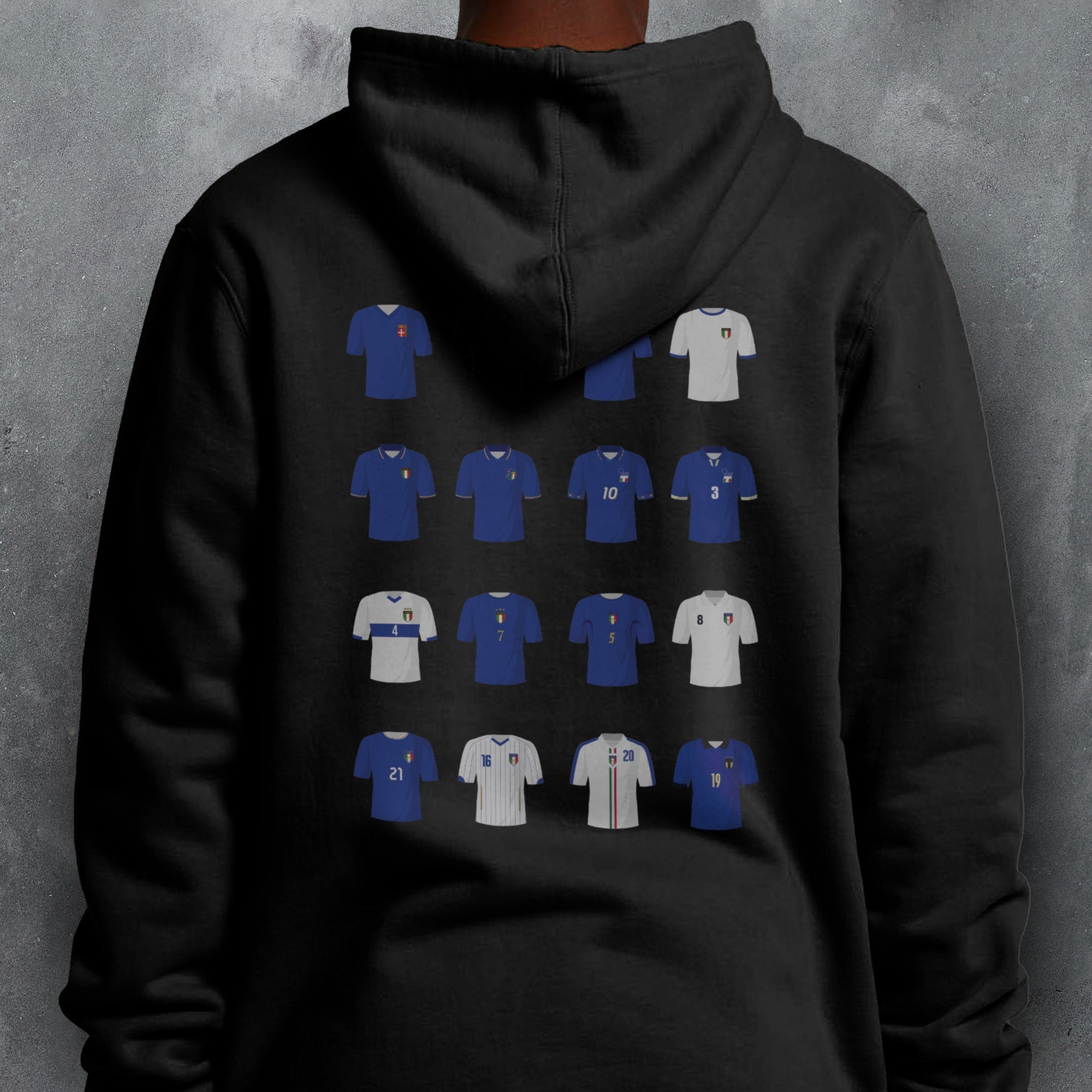 Italy Classic Kits Football Hoodie Good Team On Paper