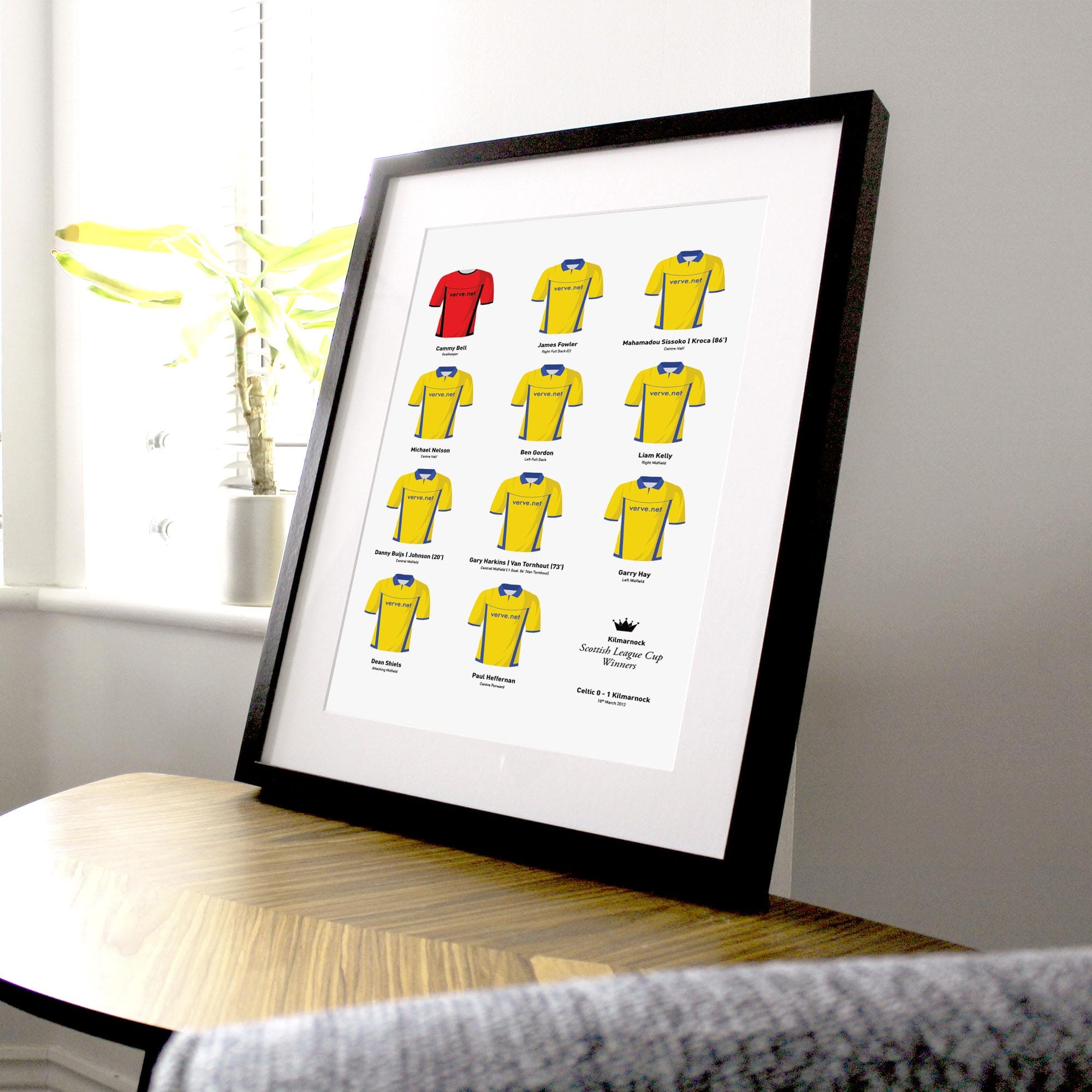 Kilmarnock 2012 Scottish League Cup Winners Football Team Print Good Team On Paper