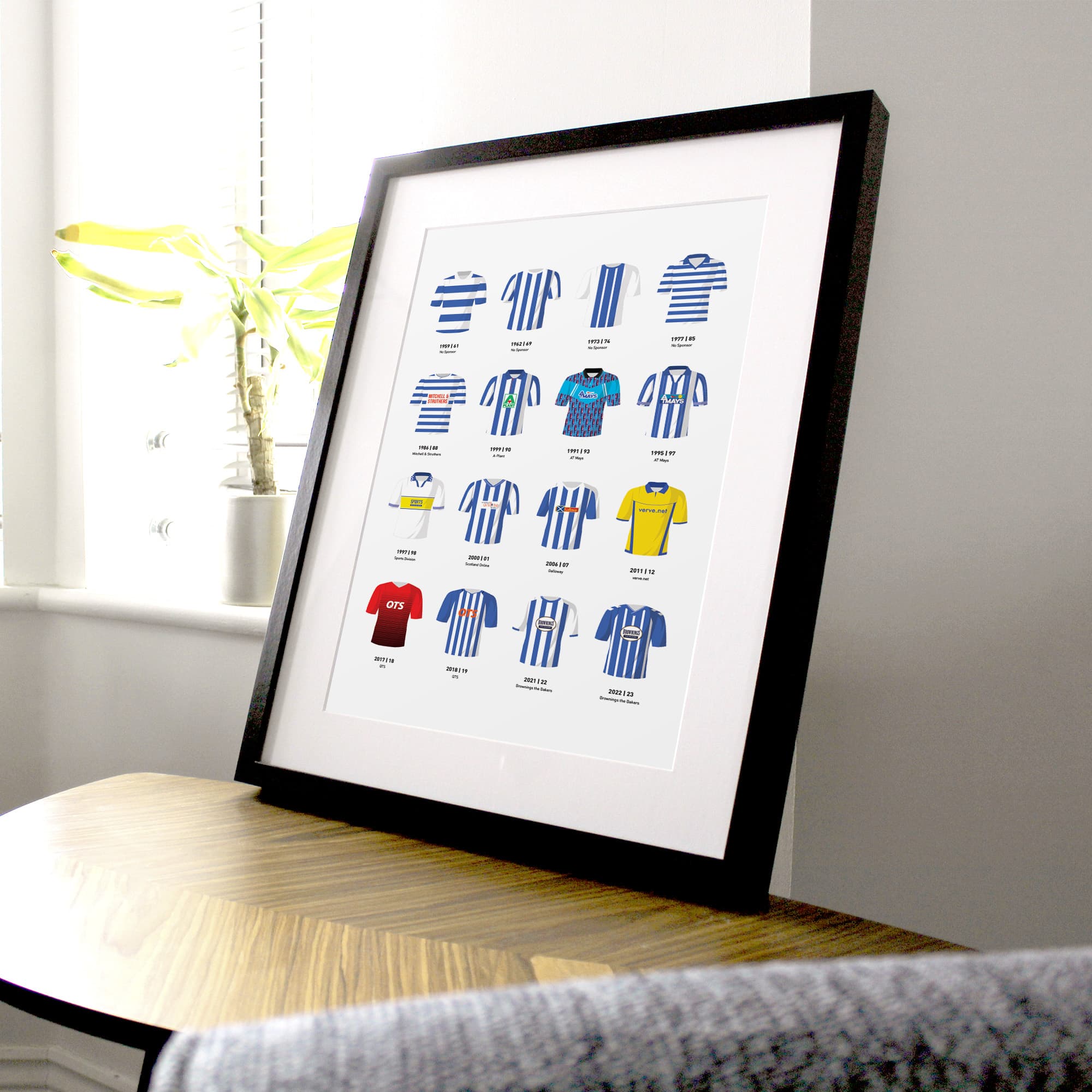 Kilmarnock Classic Kits Football Team Print Good Team On Paper