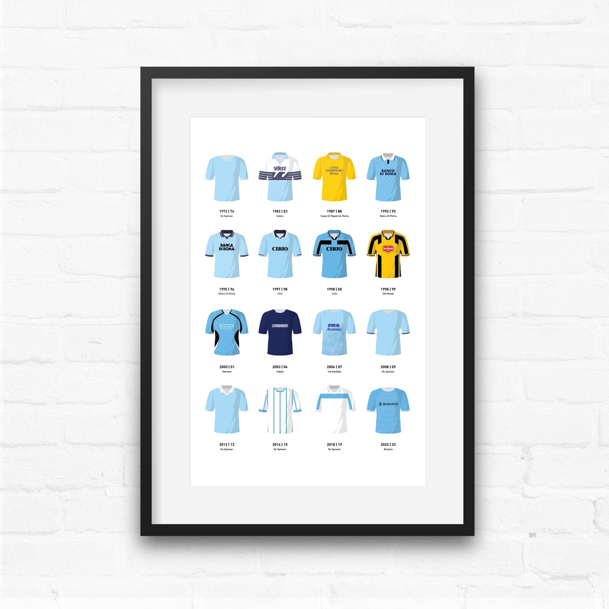 Lazio Classic Kits Football Team Print Good Team On Paper