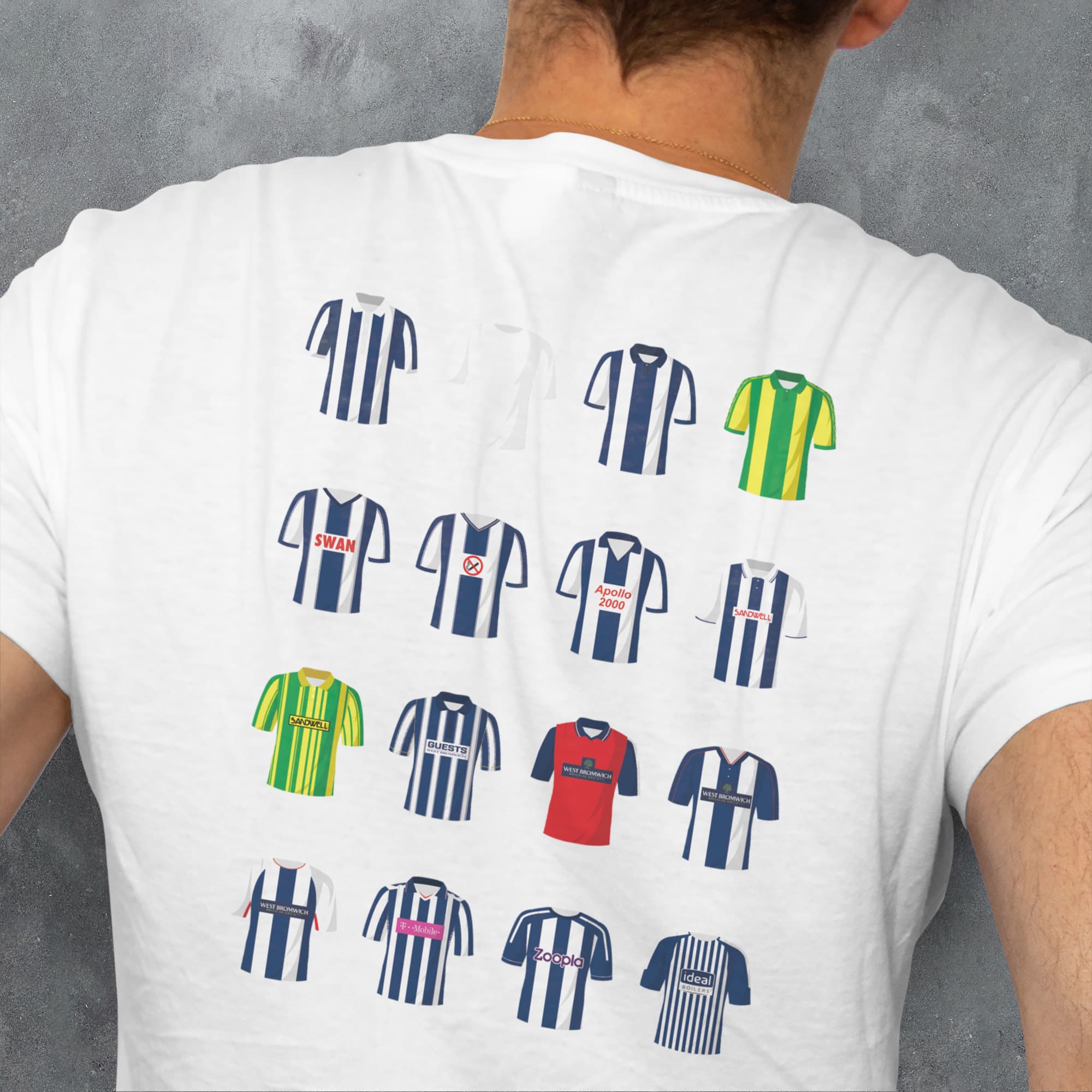 West Brom Classic Kits Football T-Shirt