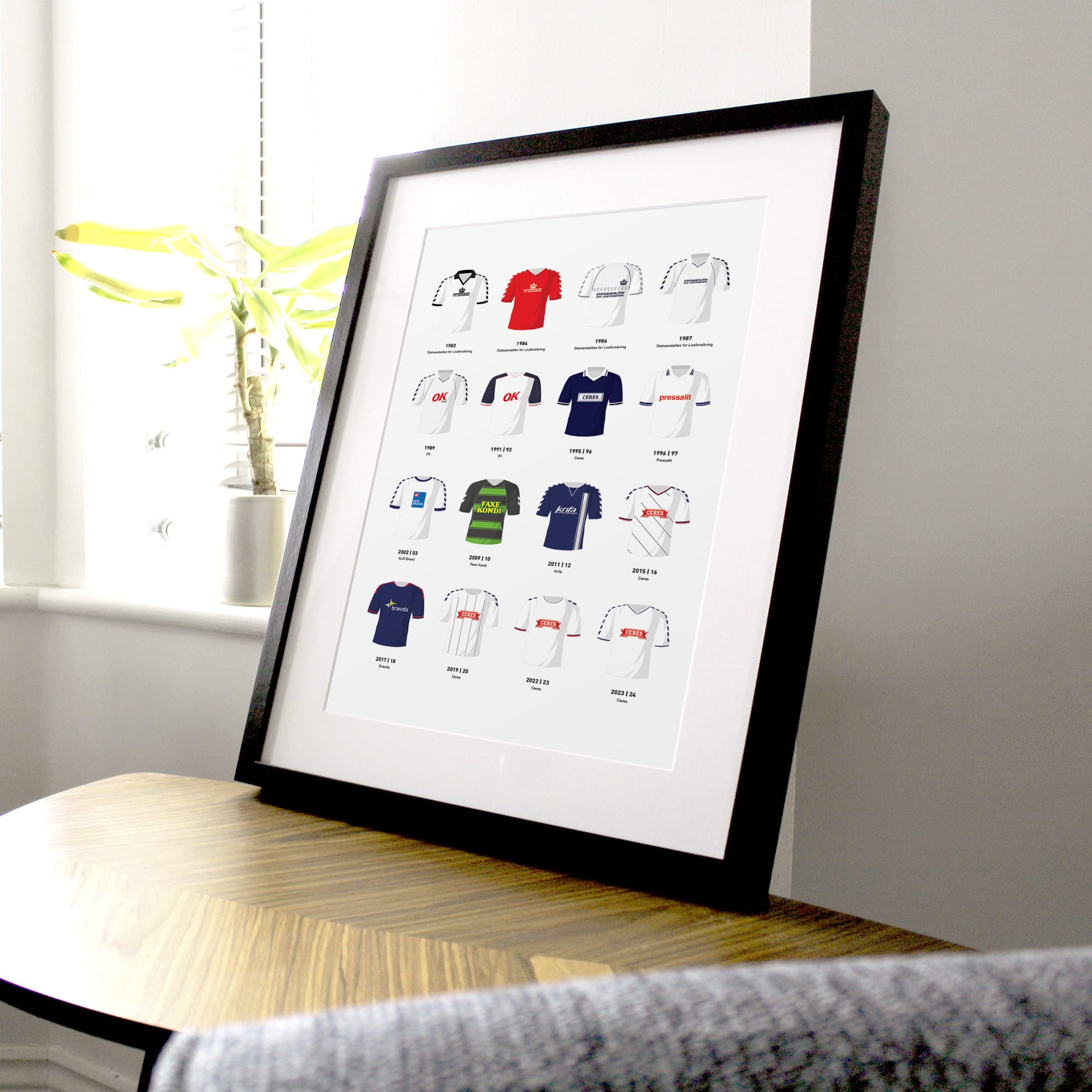 Aarhus Gymnastikforening Classic Kits Football Team Print