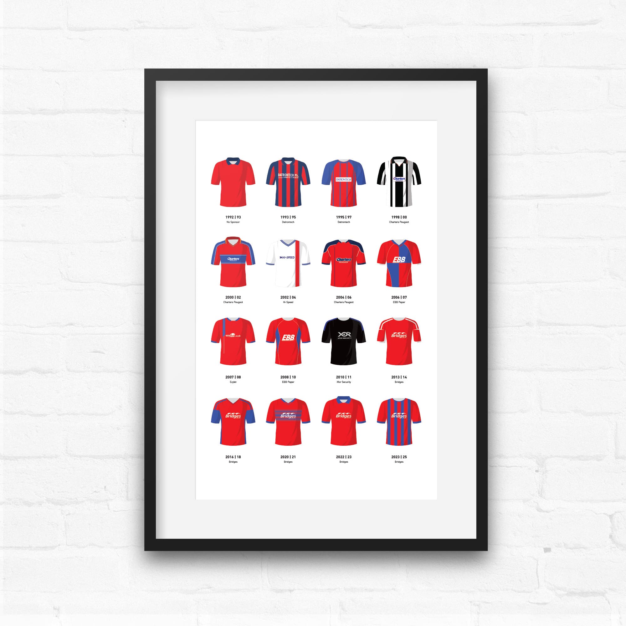 Aldershot Classic Kits Football Team Print