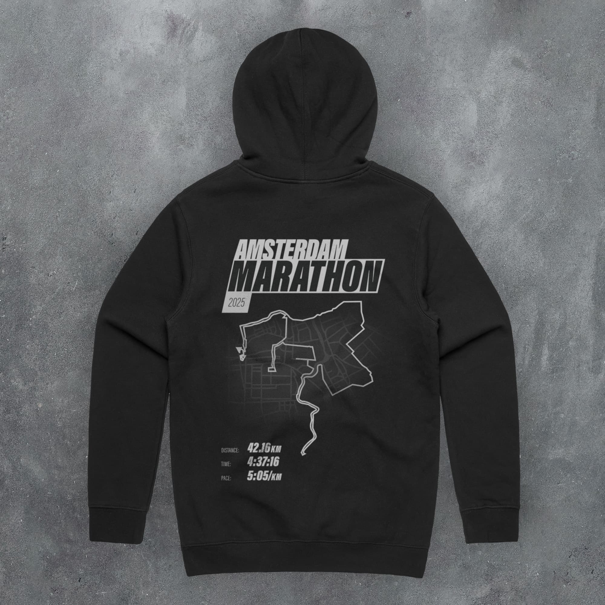 PERSONALISED Amsterdam Marathon Finishers 'Amazing Pace' Hoodie