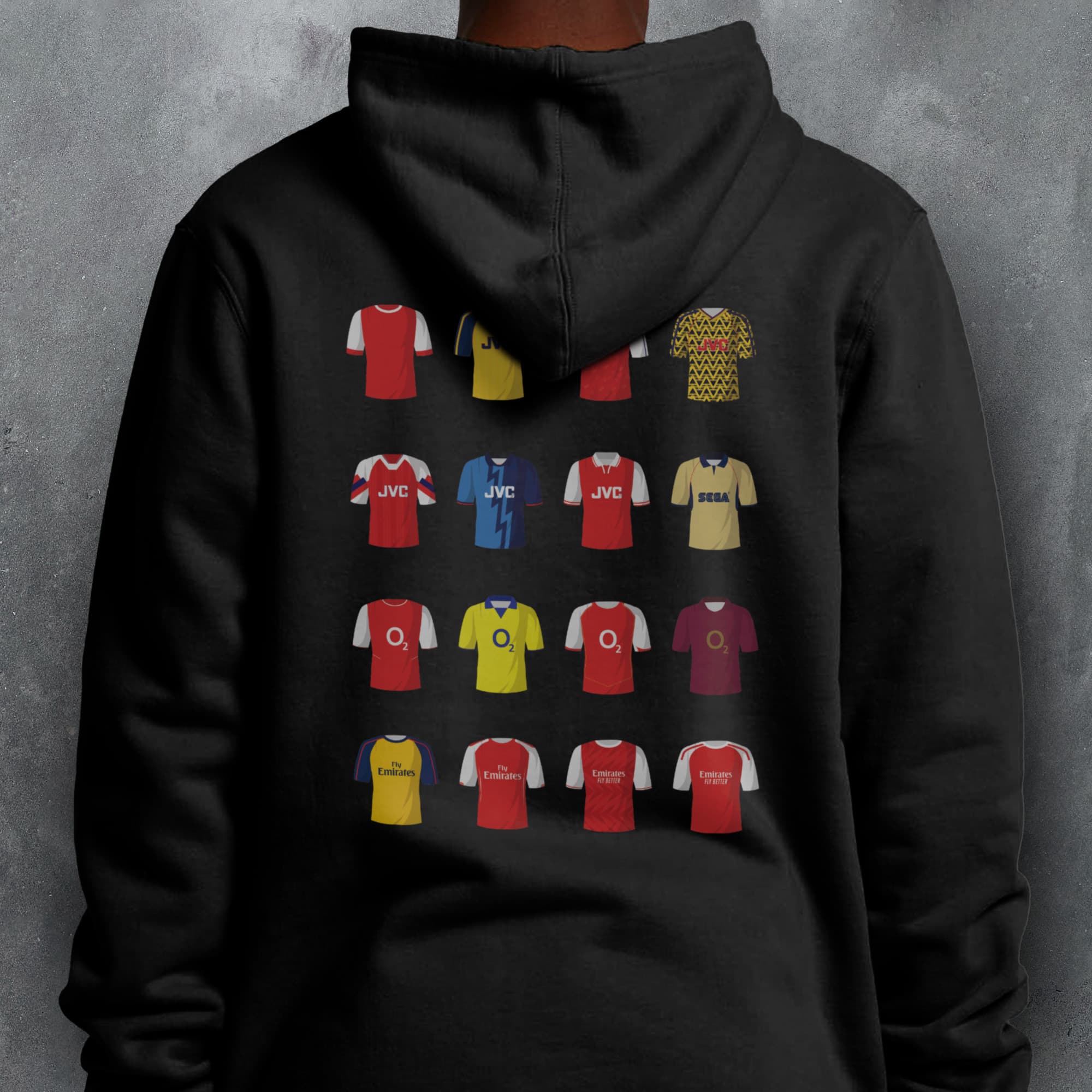 Arsenal Classic Kits Football Hoodie