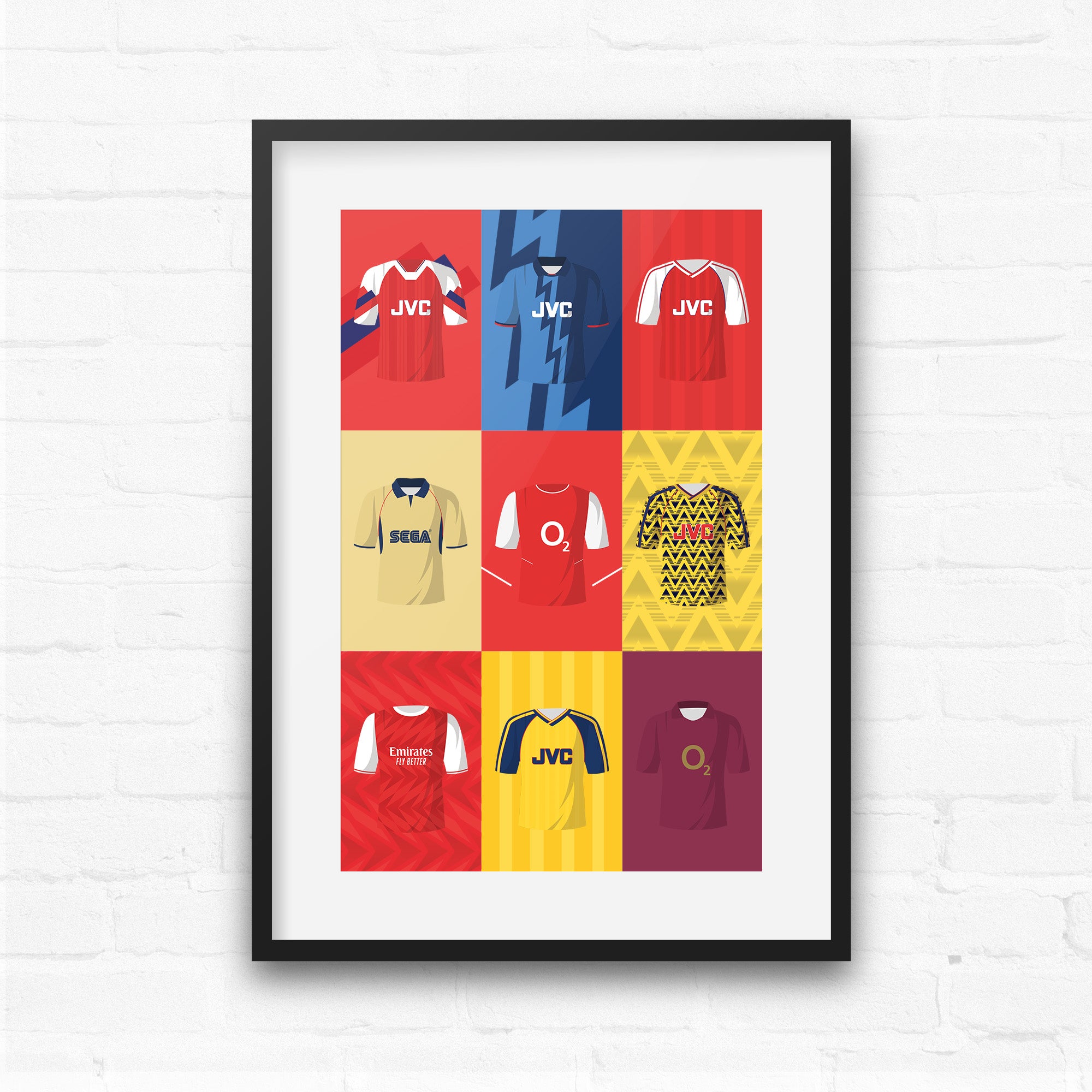 Arsenal Cult Kits Football Team Print