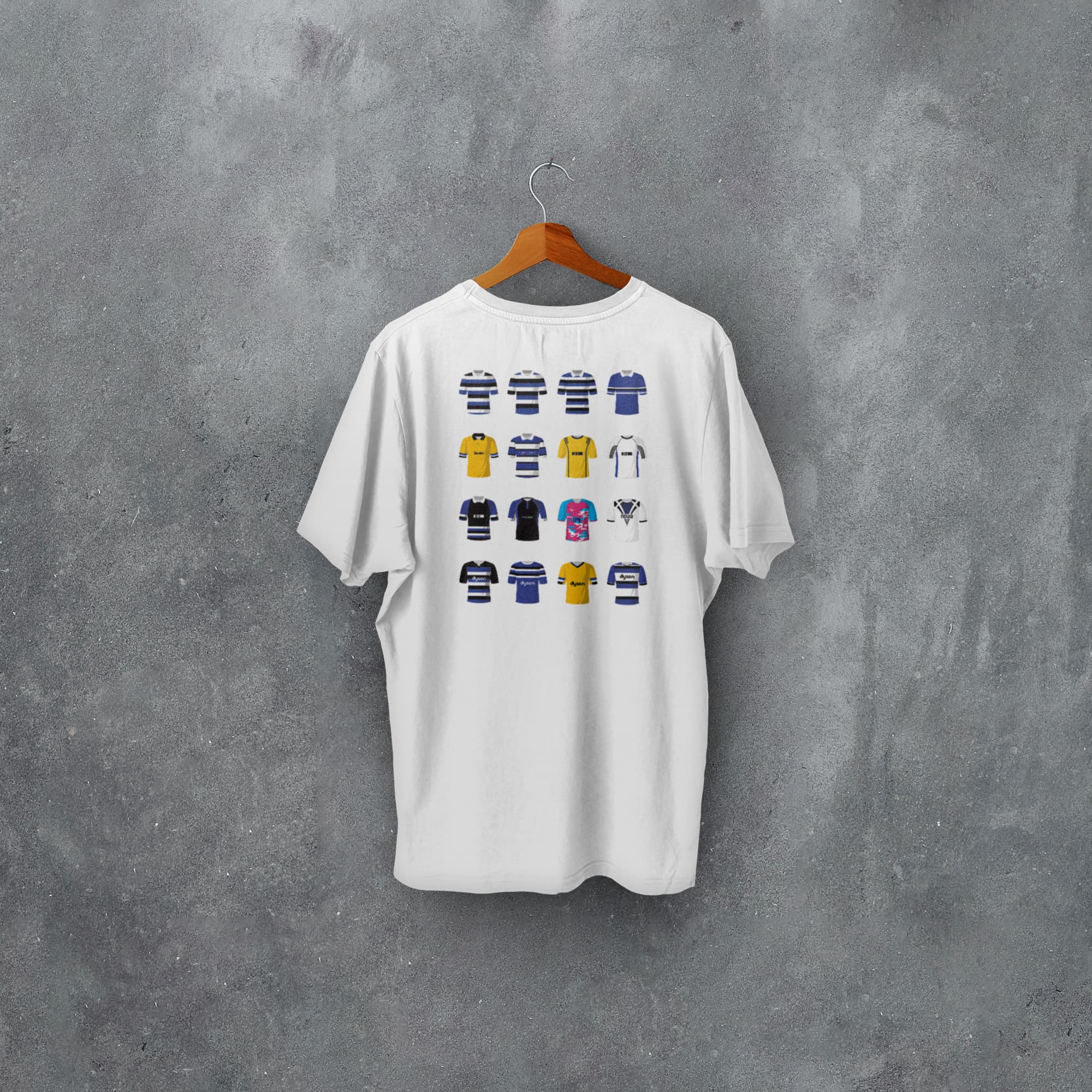 Bath Rugby Union Classic Kits T-Shirt