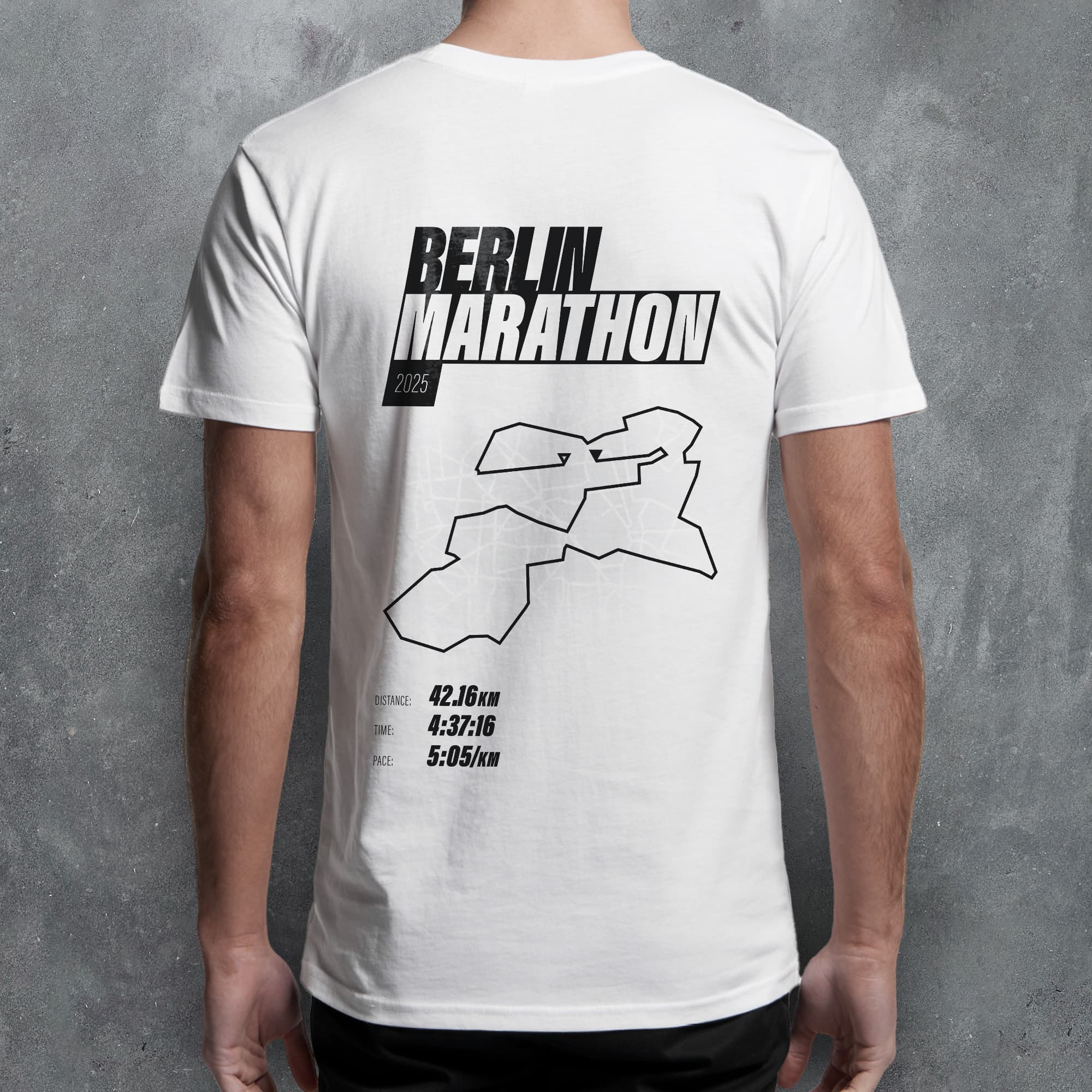 PERSONALISED Berlin Marathon Finishers 'Amazing Pace' T-Shirt