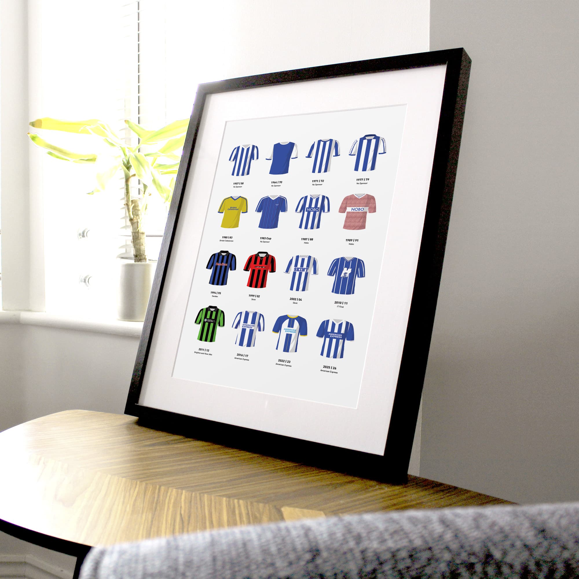 Brighton Classic Kits Football Team Print