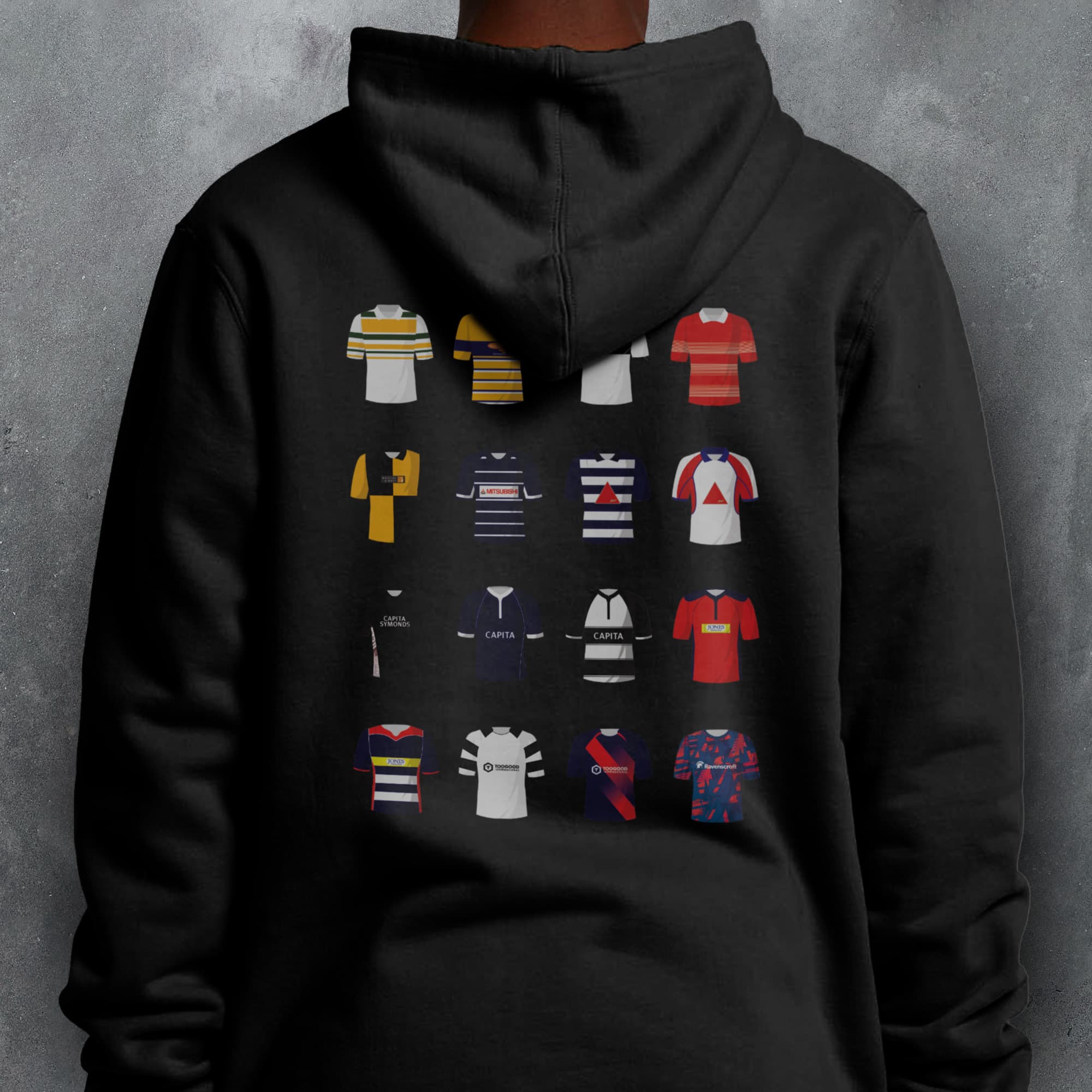 Bristol Rugby Union Classic Kits Hoodie