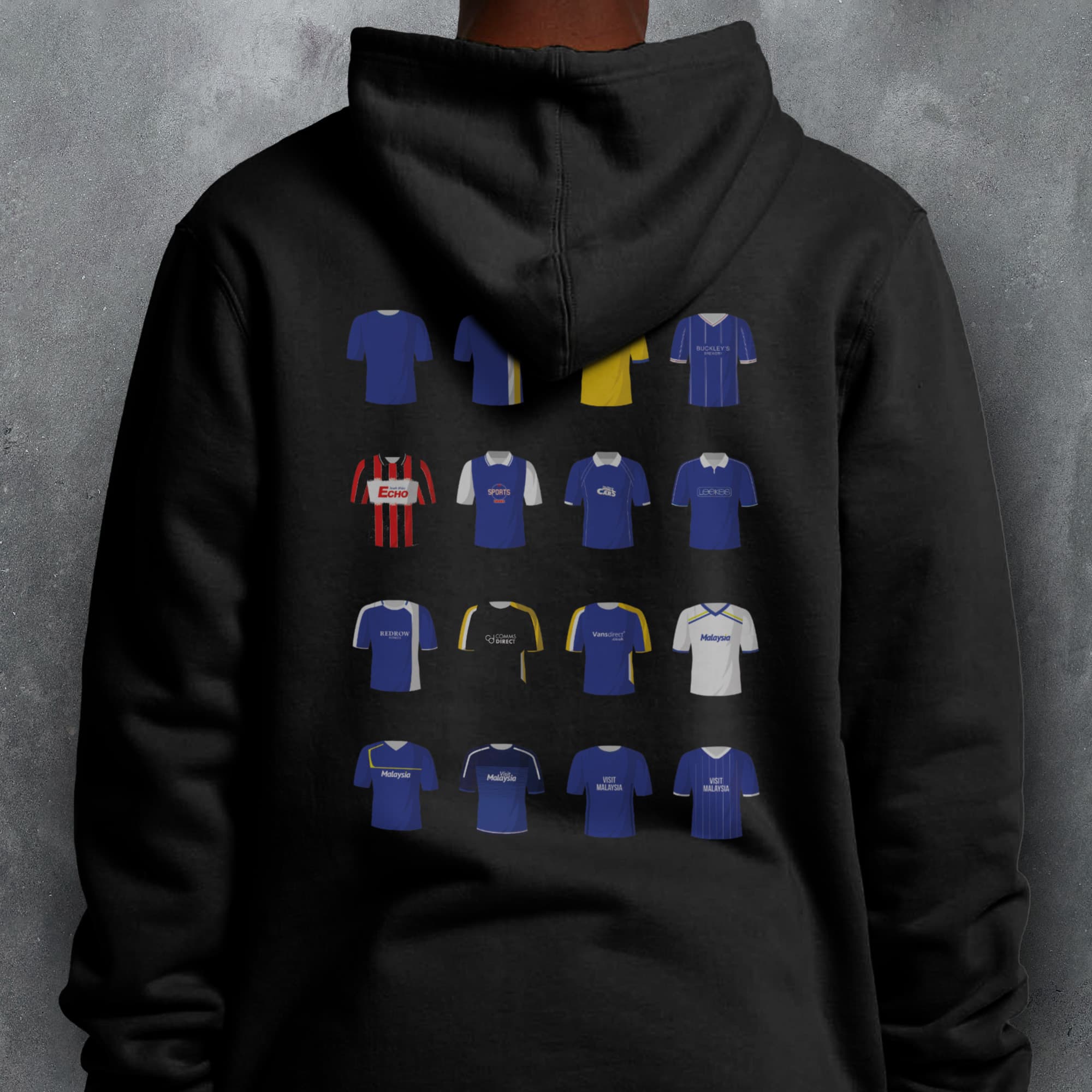 Cardiff Classic Kits Football Hoodie
