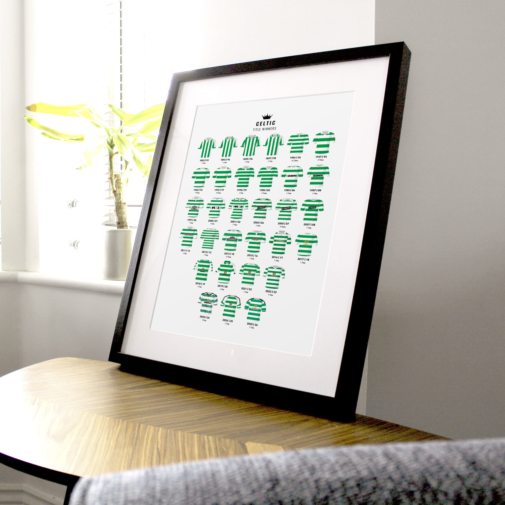 Celtic Title Winners Football Team Print