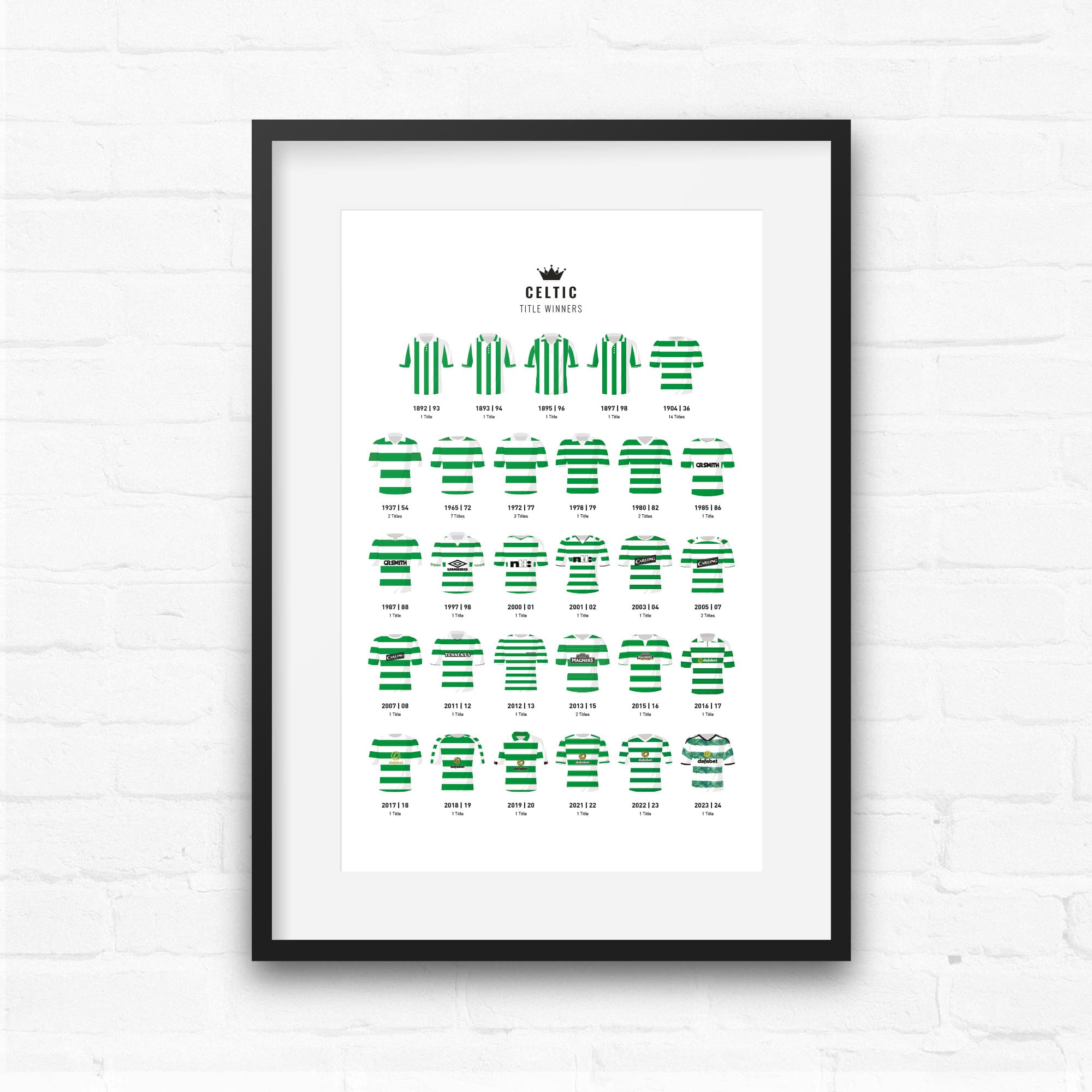 Celtic Title Winners Football Team Print