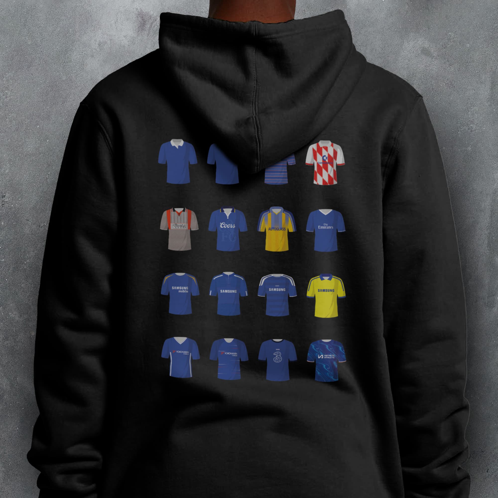 Chelsea Classic Kits Football Hoodie