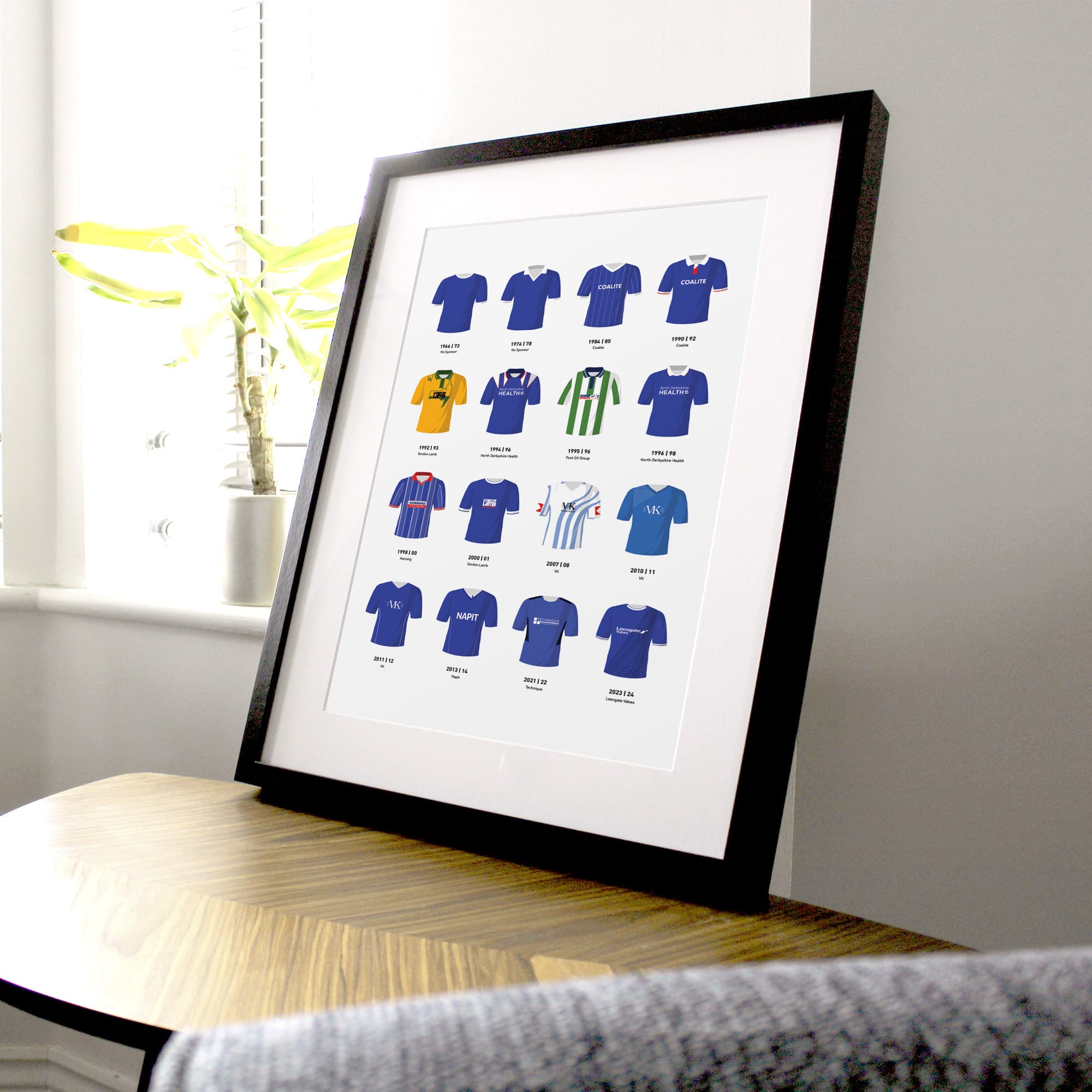 Chesterfield Classic Kits Football Team Print