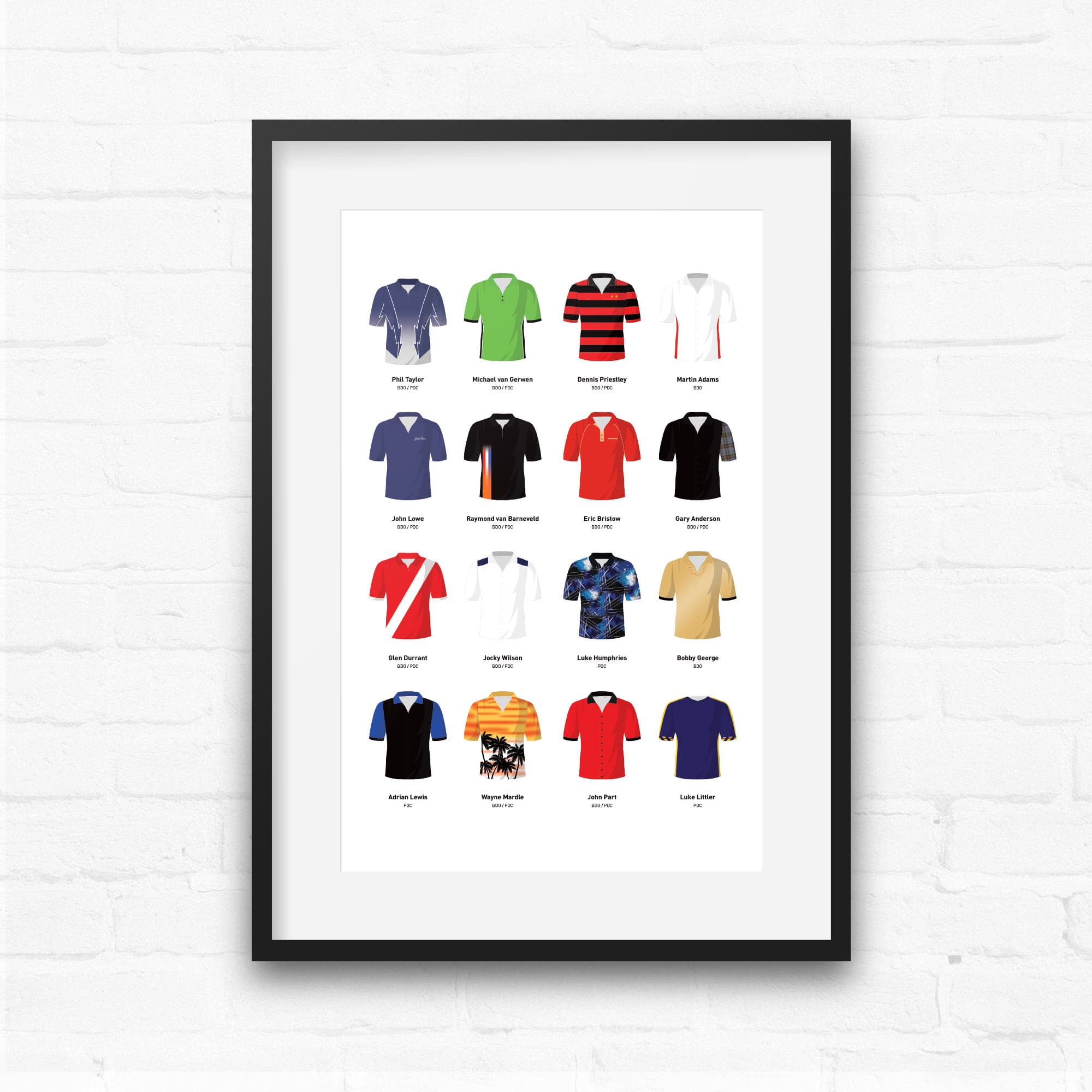 Darts Legends Classic Shirts Print