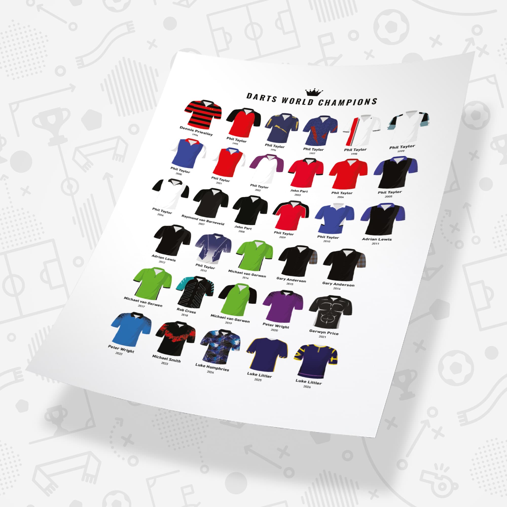 Darts World Champions Print