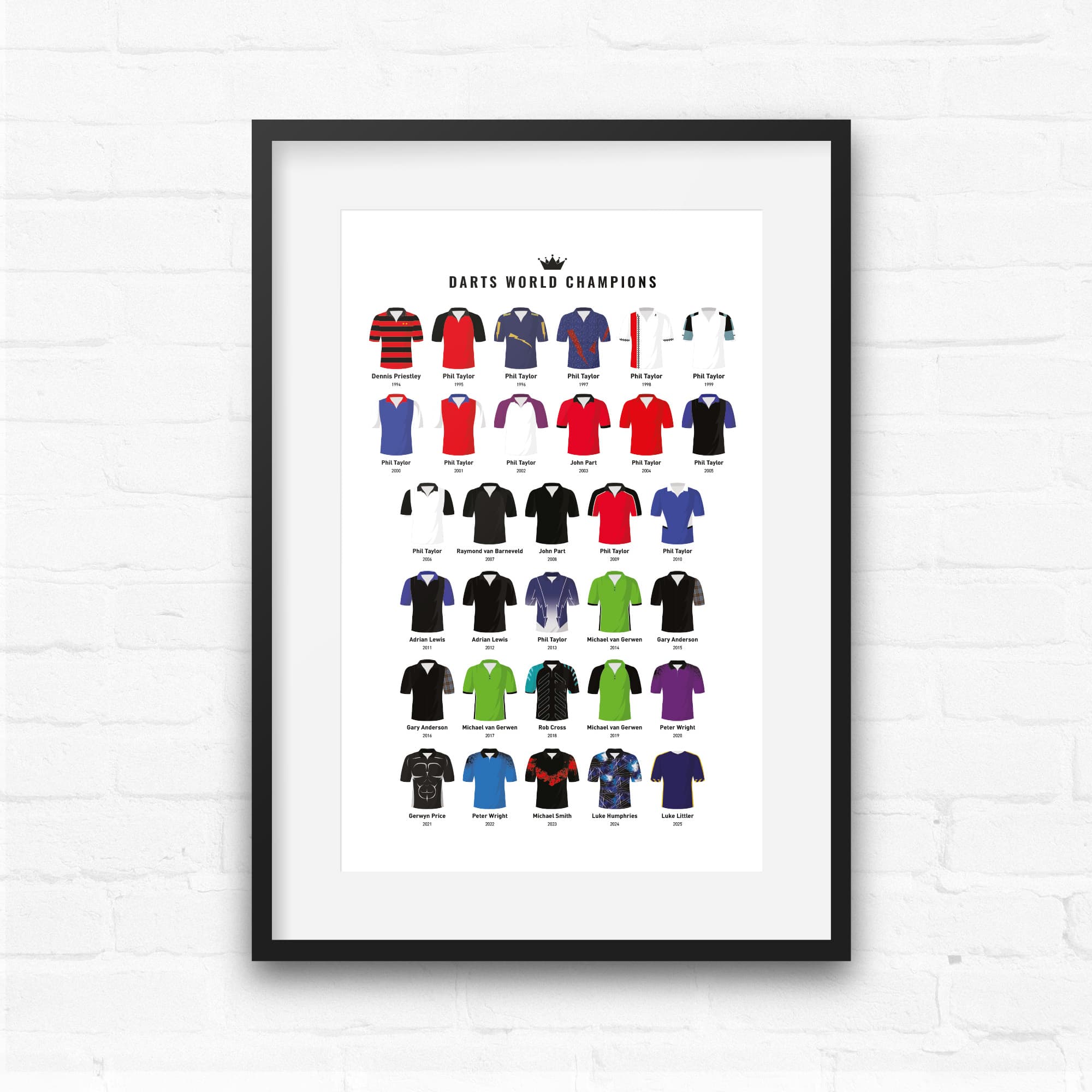 Darts World Champions Print