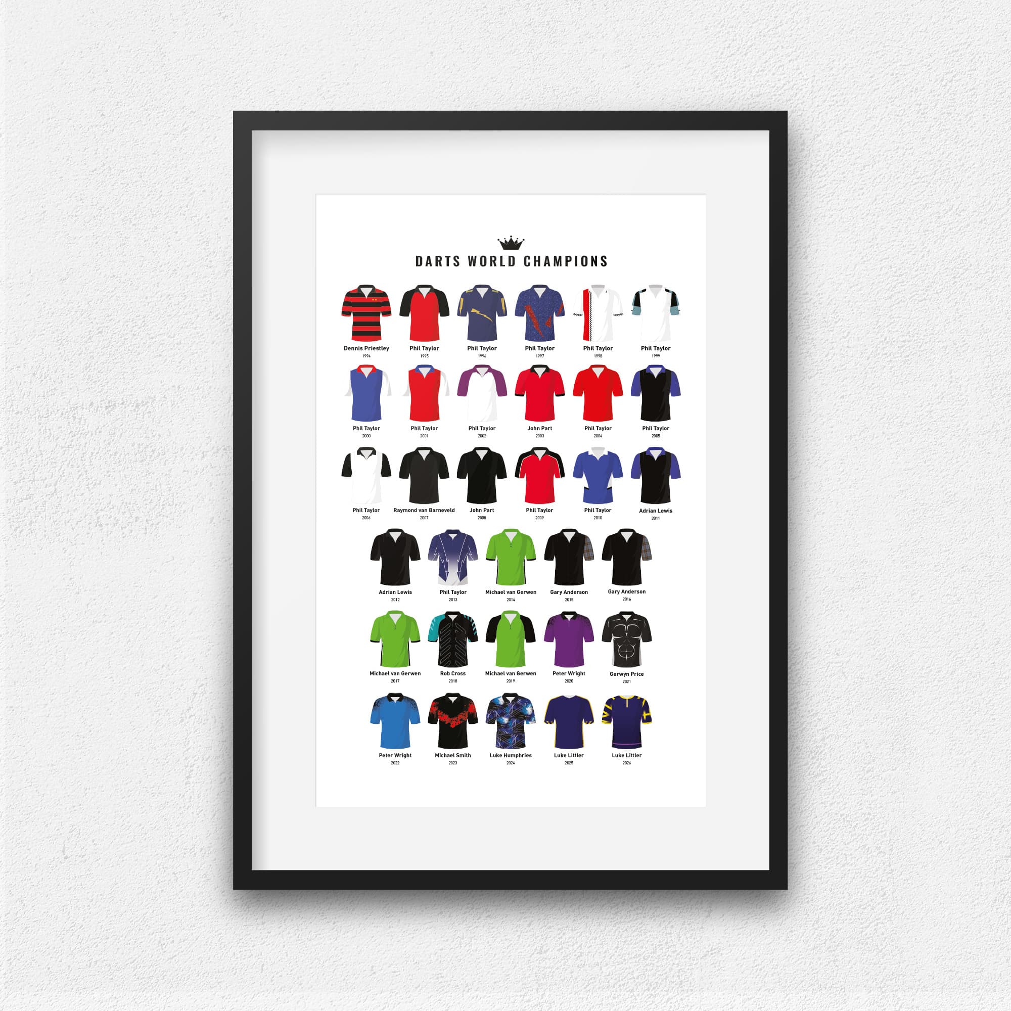 Darts World Champions Print