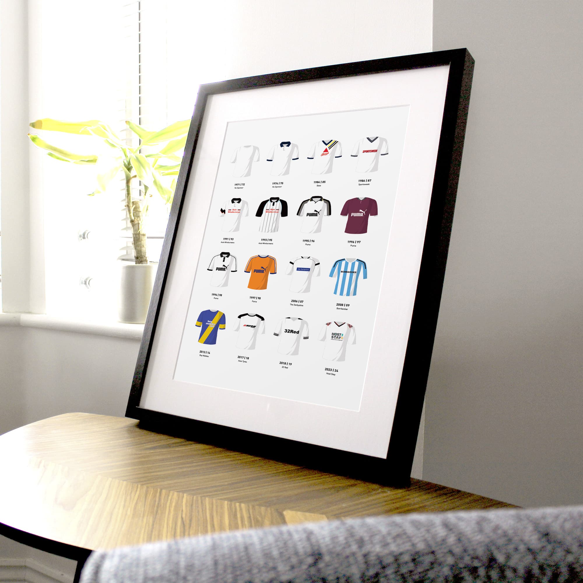 Derby Classic Kits Football Team Print