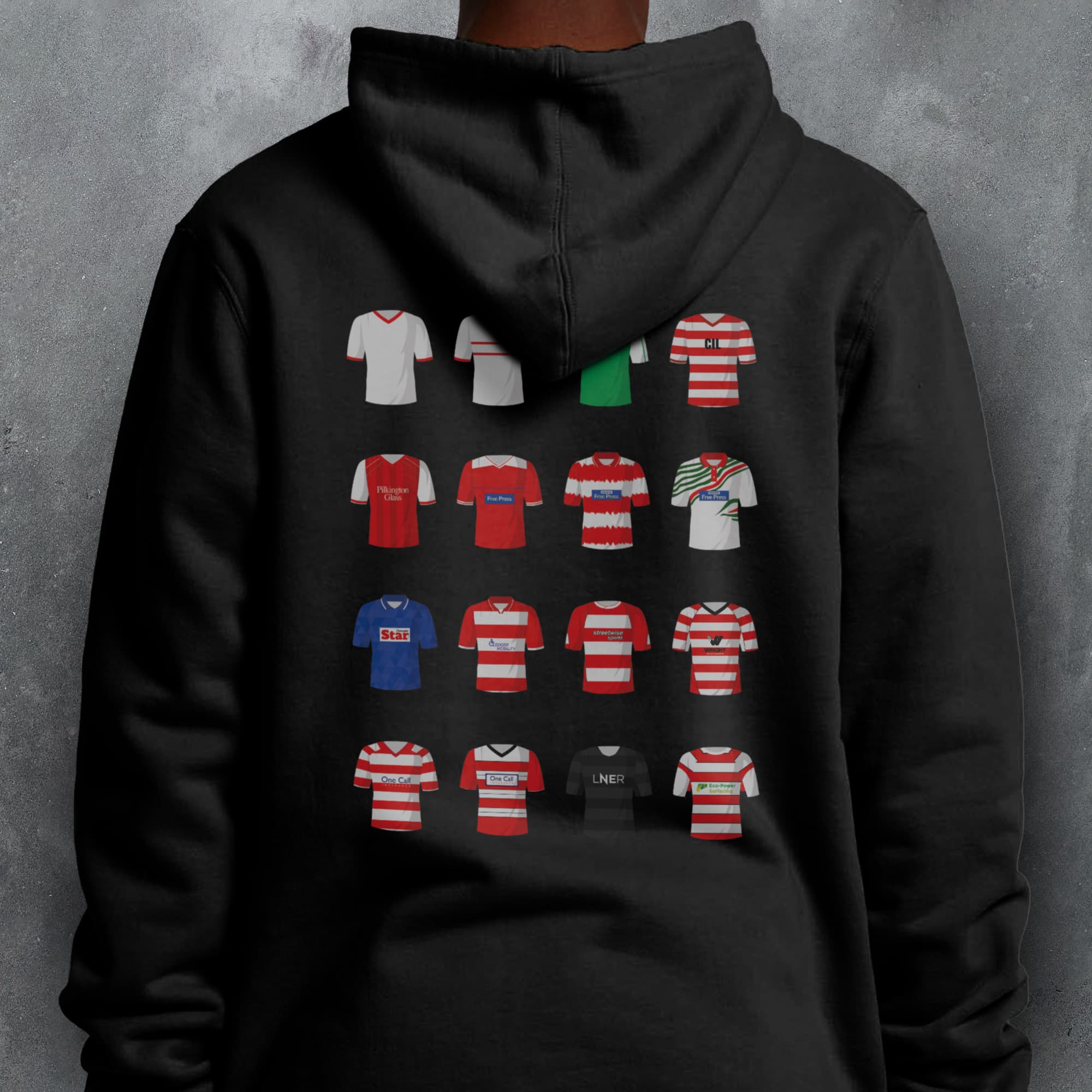 Doncaster Classic Kits Football Hoodie