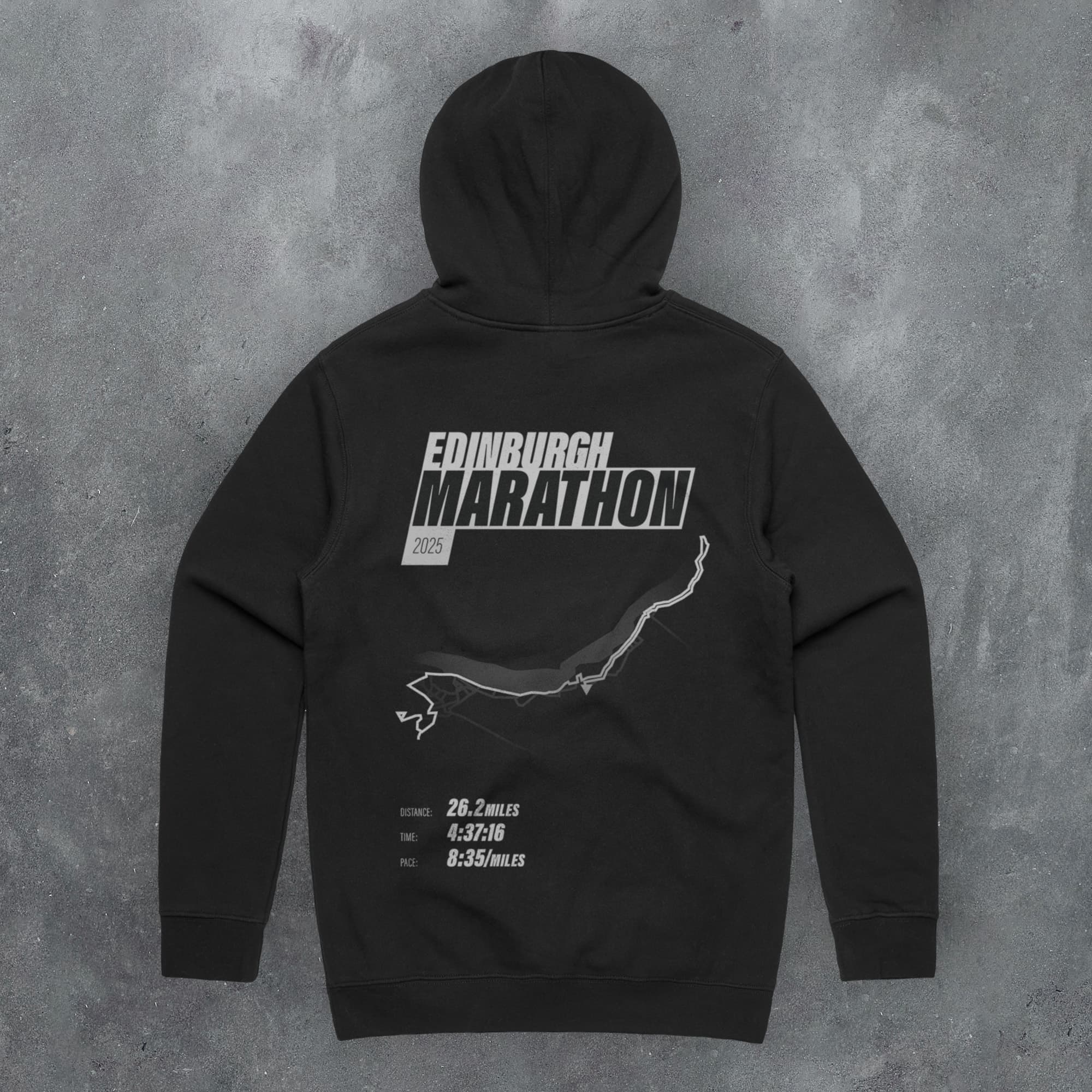 PERSONALISED Edinburgh Marathon Finishers 'Amazing Pace' Hoodie