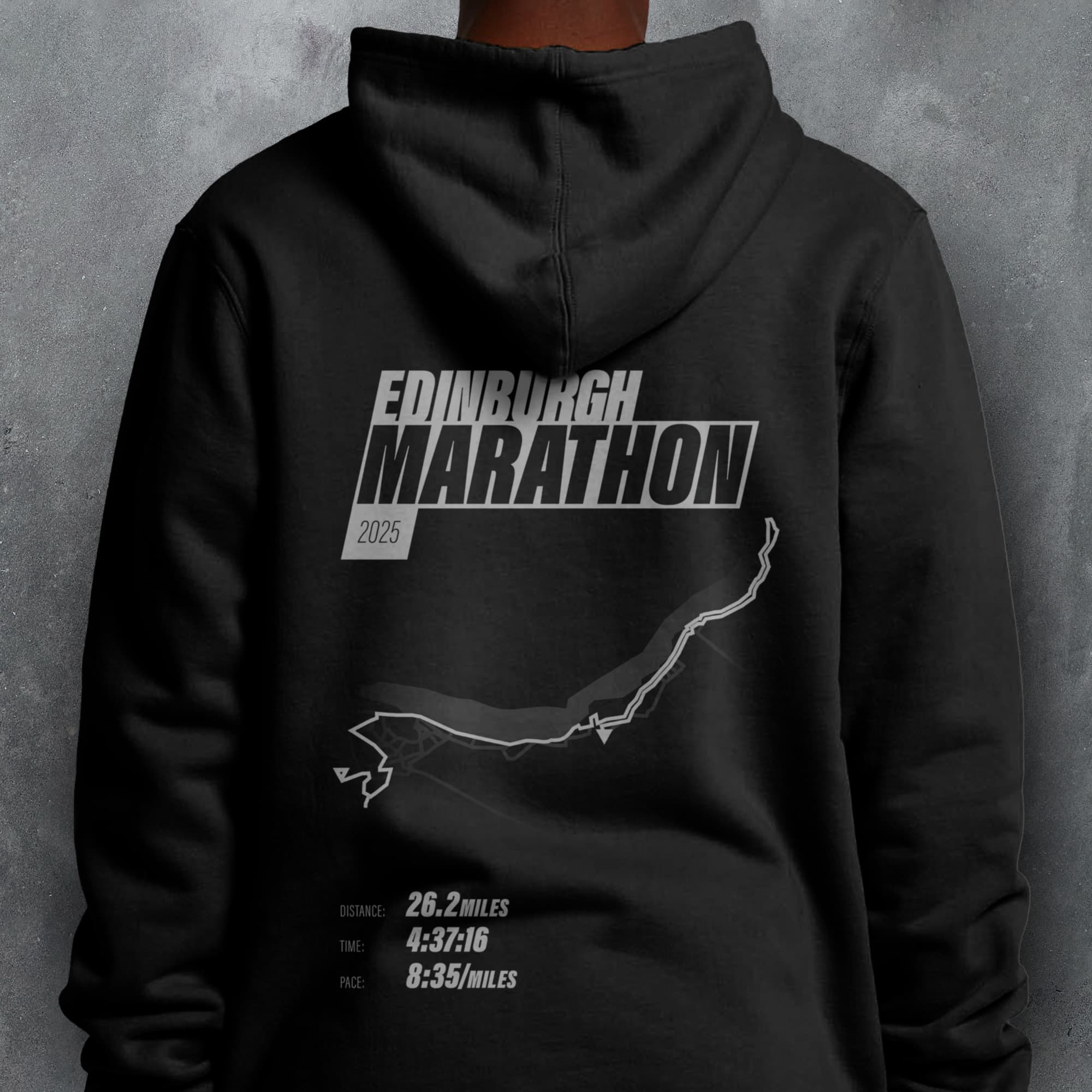 PERSONALISED Edinburgh Marathon Finishers 'Amazing Pace' Hoodie